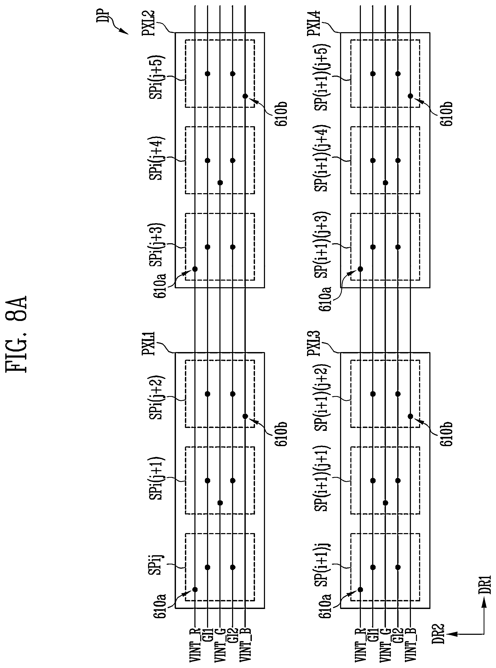 Patent US12592195 Figure 8 – Display panel and display system including the same