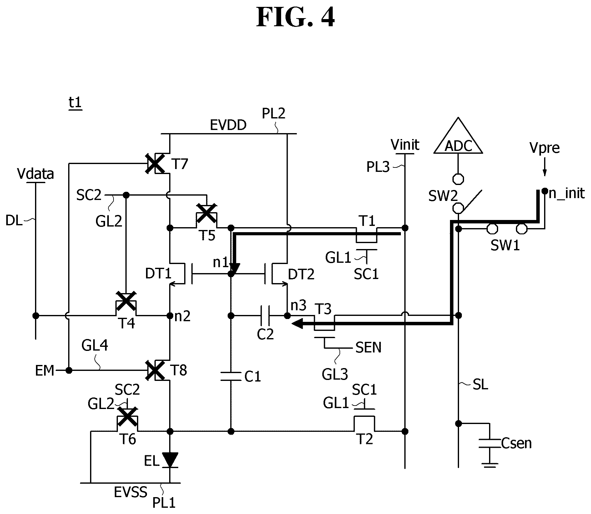 Patent US12592198 Figure 4 – Pixel circuit and display device including the same