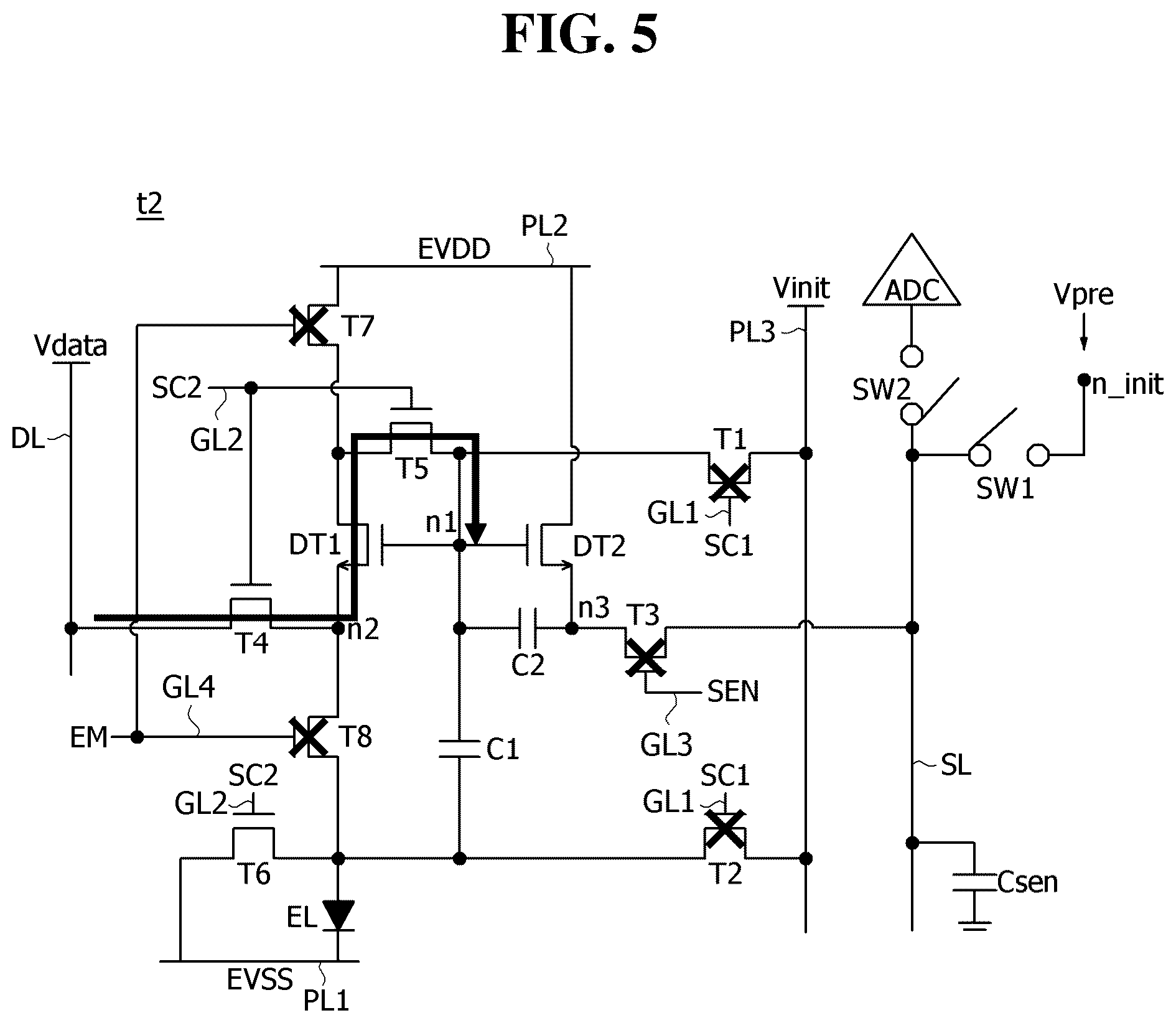 Patent US12592198 Figure 5 – Pixel circuit and display device including the same