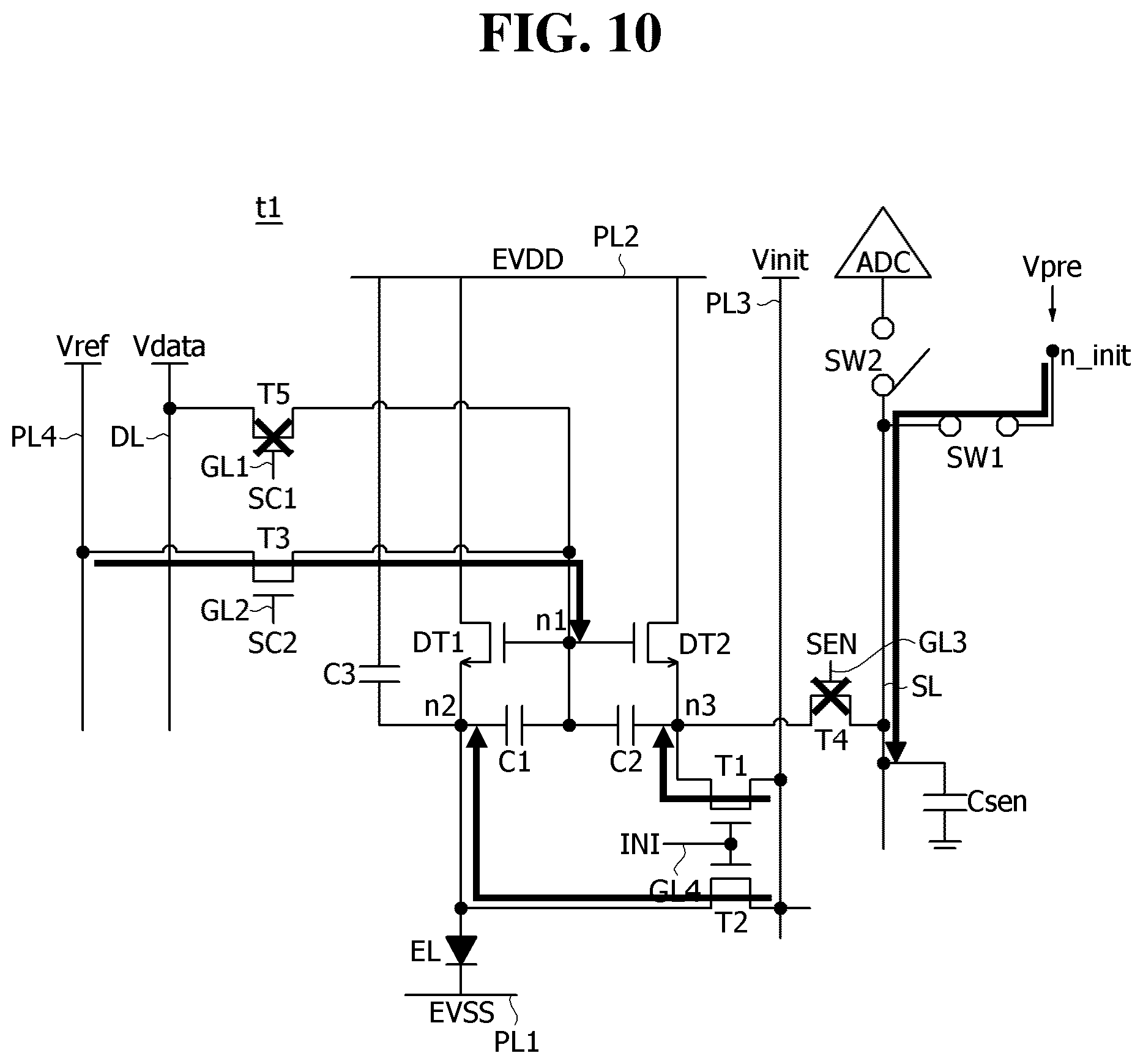 Patent US12592198 Figure 10 – Pixel circuit and display device including the same