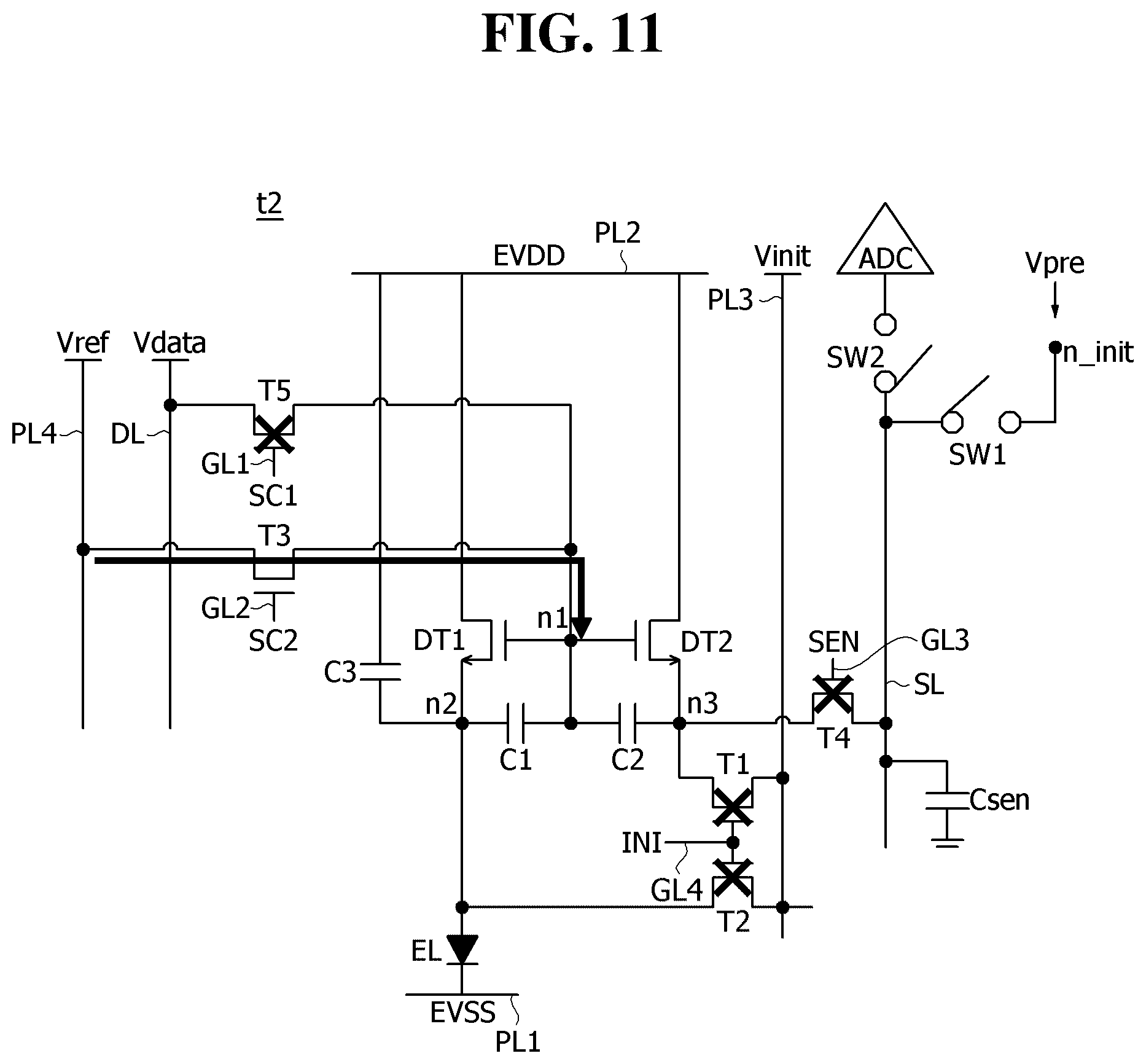 Patent US12592198 Figure 11 – Pixel circuit and display device including the same