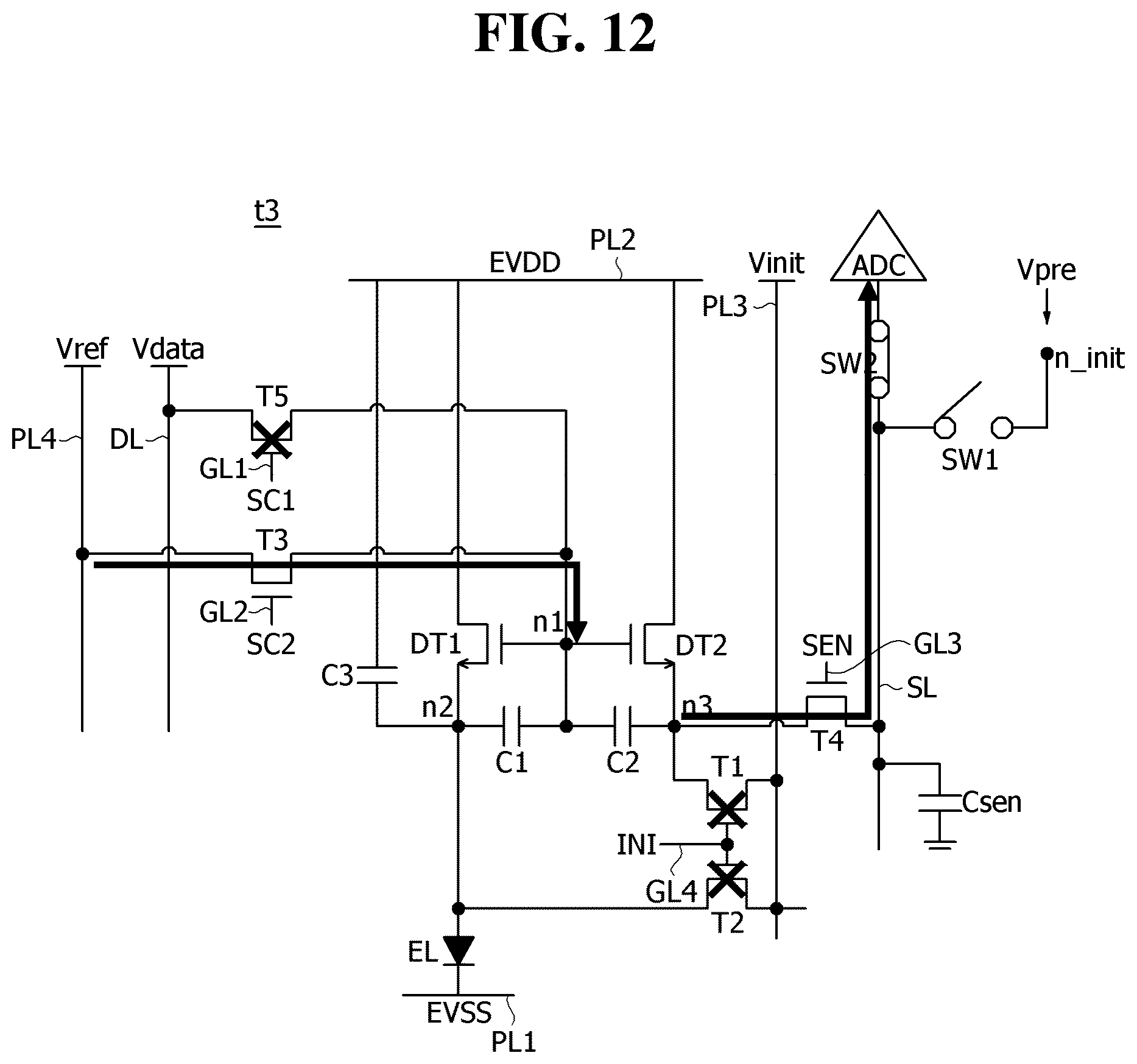 Patent US12592198 Figure 12 – Pixel circuit and display device including the same
