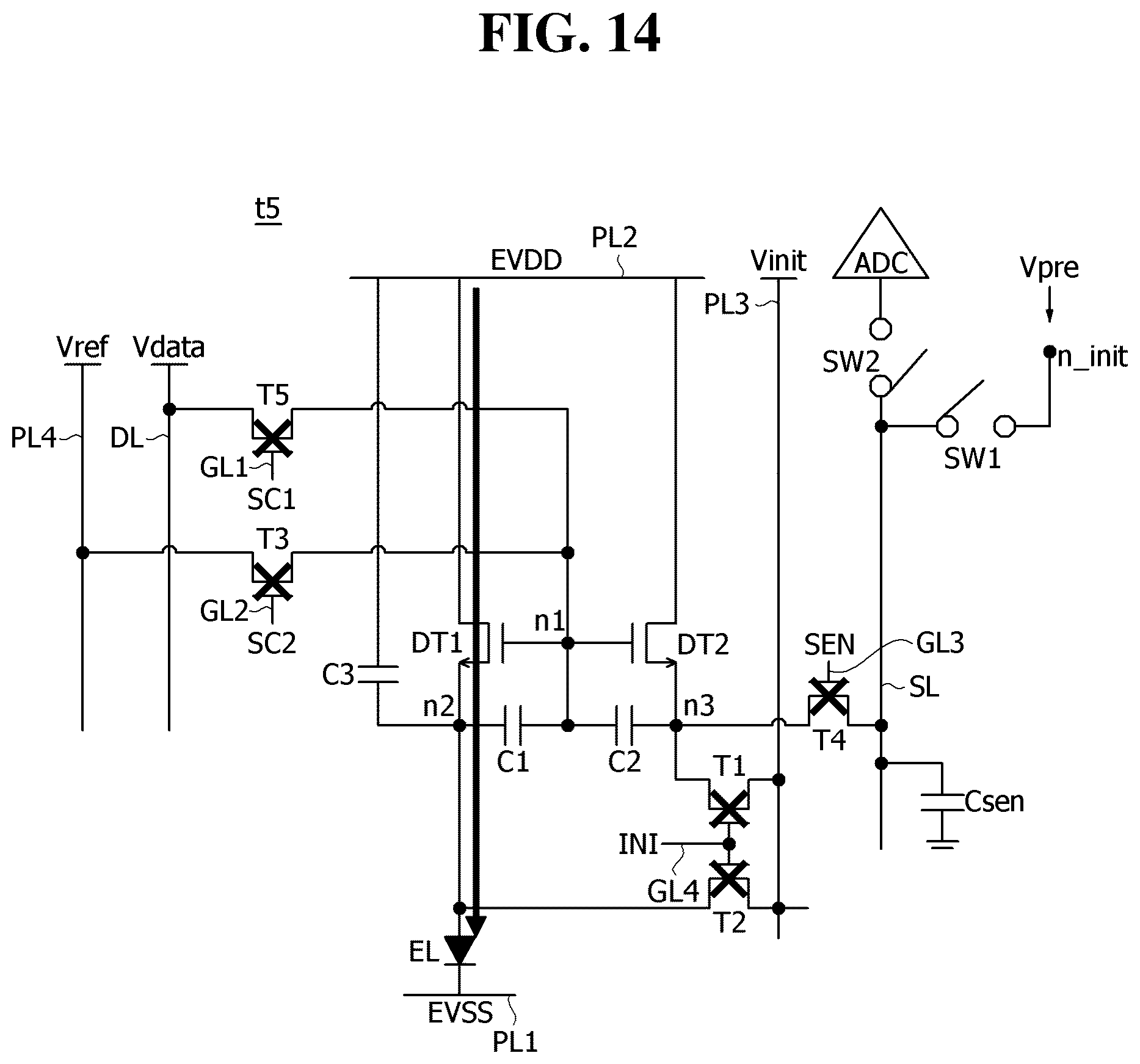 Patent US12592198 Figure 14 – Pixel circuit and display device including the same