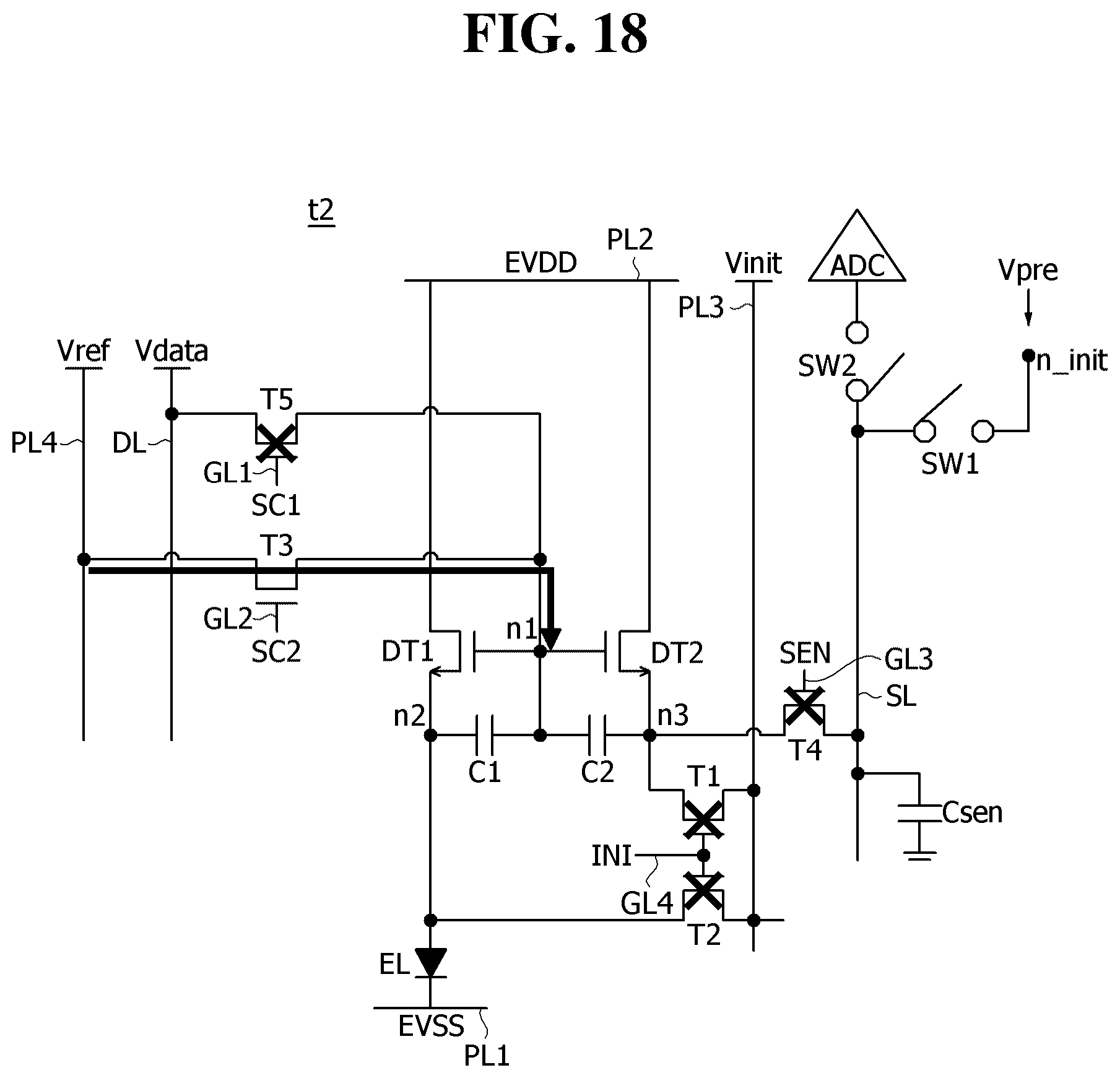 Patent US12592198 Figure 18 – Pixel circuit and display device including the same