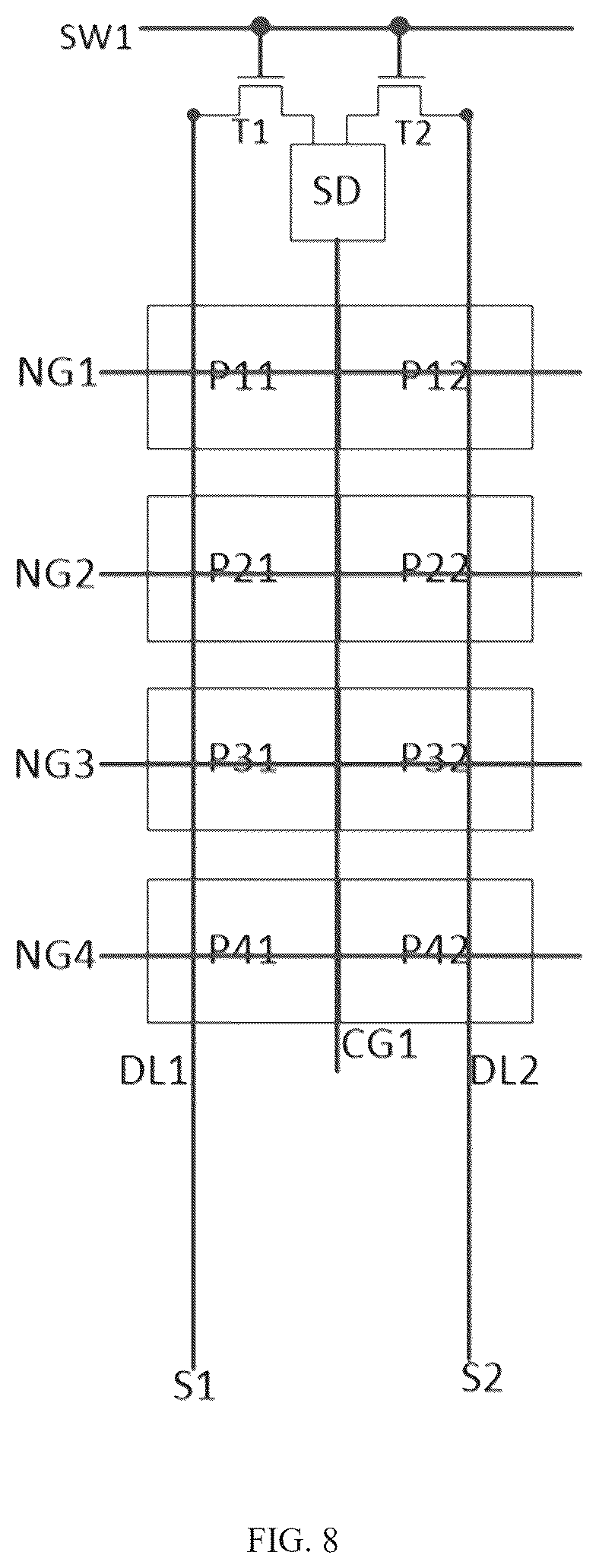 Patent US12592199 Figure 8 – Driving circuit, driving method, pixel circuit, display panel and display device