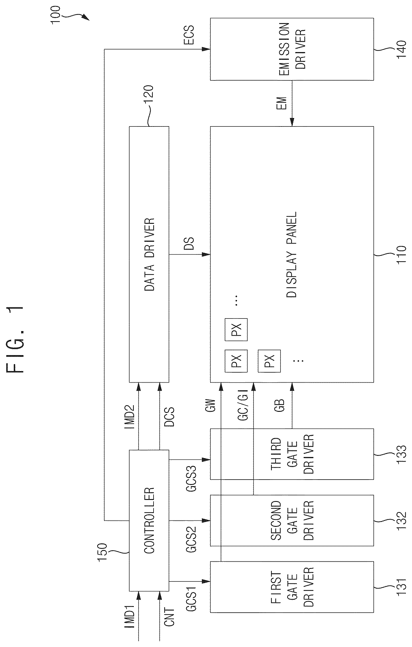 Patent US12592201 Figure 1 – Gate driver and electronic apparatus including the same
