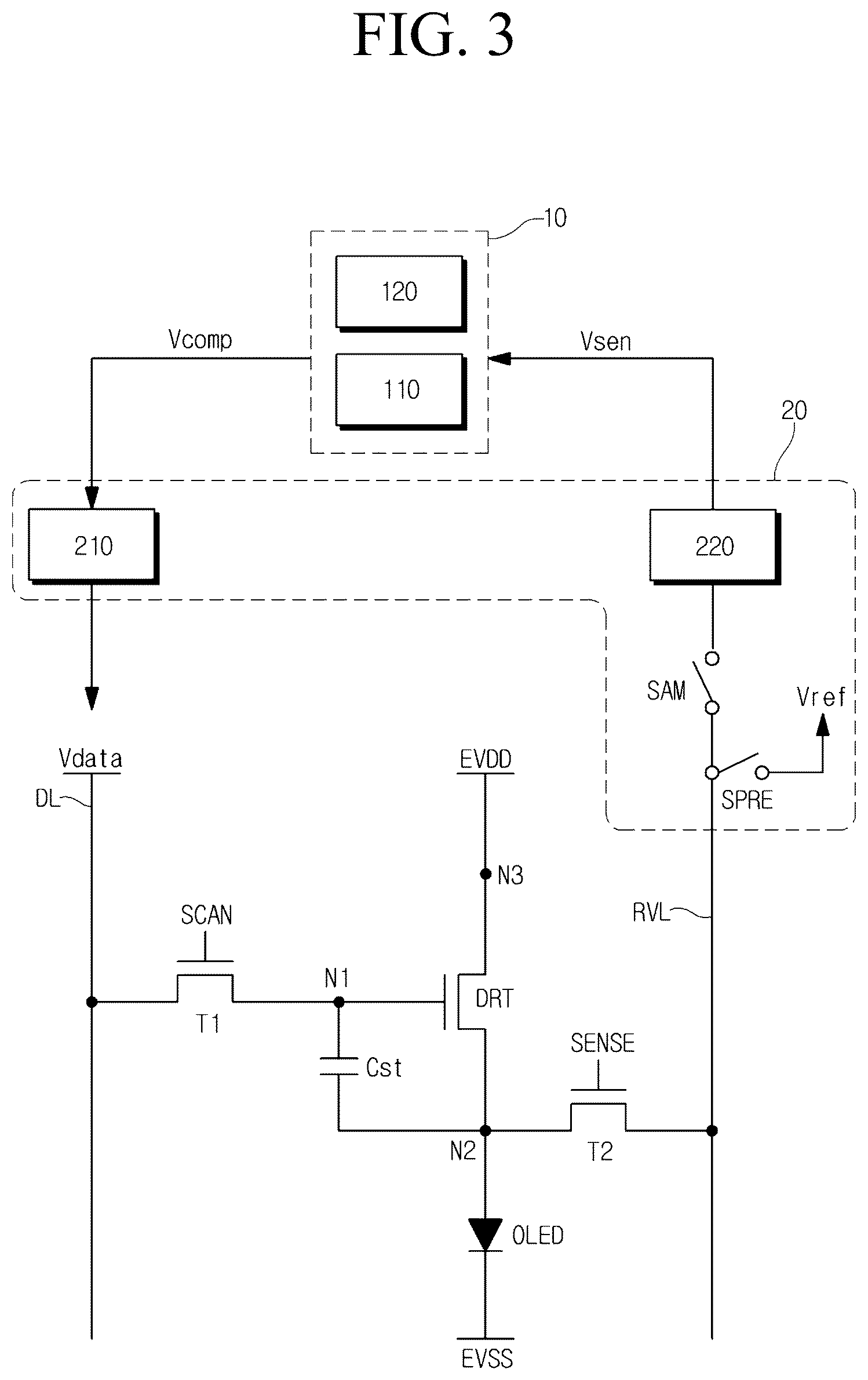 Patent US12592202 Figure 3 – Display device and driving method thereof