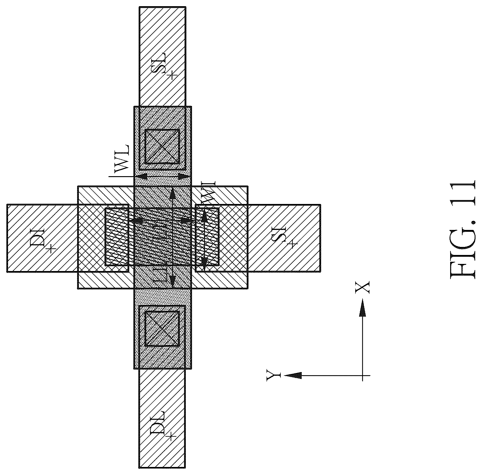 Patent US12592207 Figure 11 – Gate line driving circuit with top gate and bottom gate