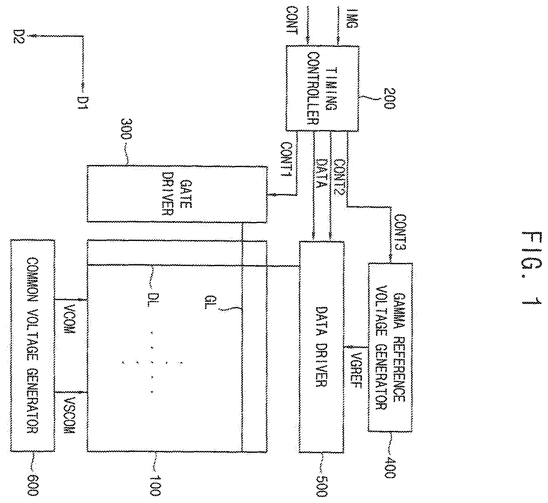 Patent US12592210 Figure 1 – Display panel and a display apparatus having the same with modified shield electrode