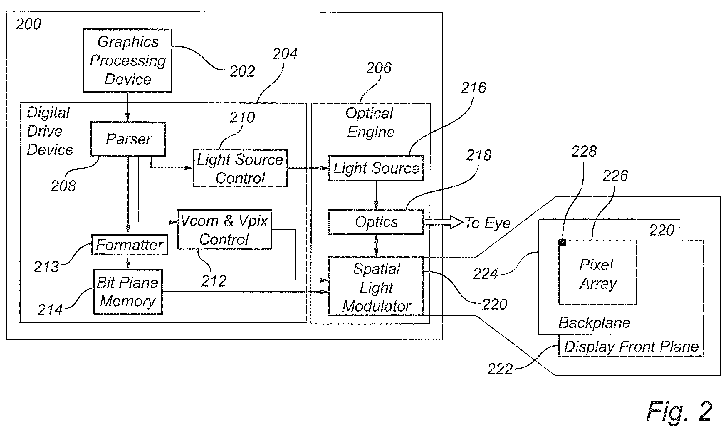 Patent US12592211 Figure 2 – Dual-voltage pixel circuitry for liquid crystal display