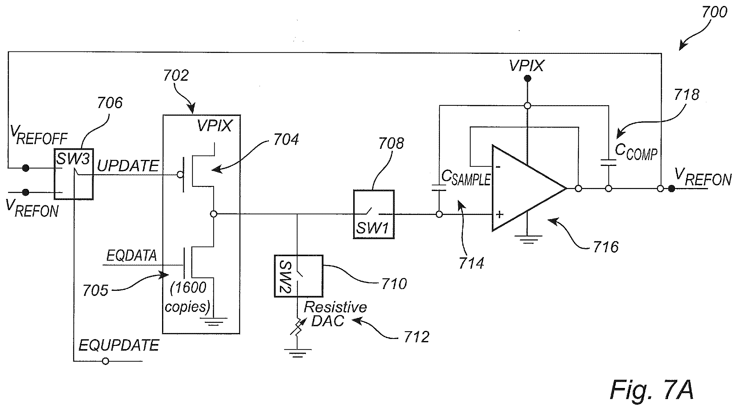 Patent US12592211 Figure 6 – Dual-voltage pixel circuitry for liquid crystal display