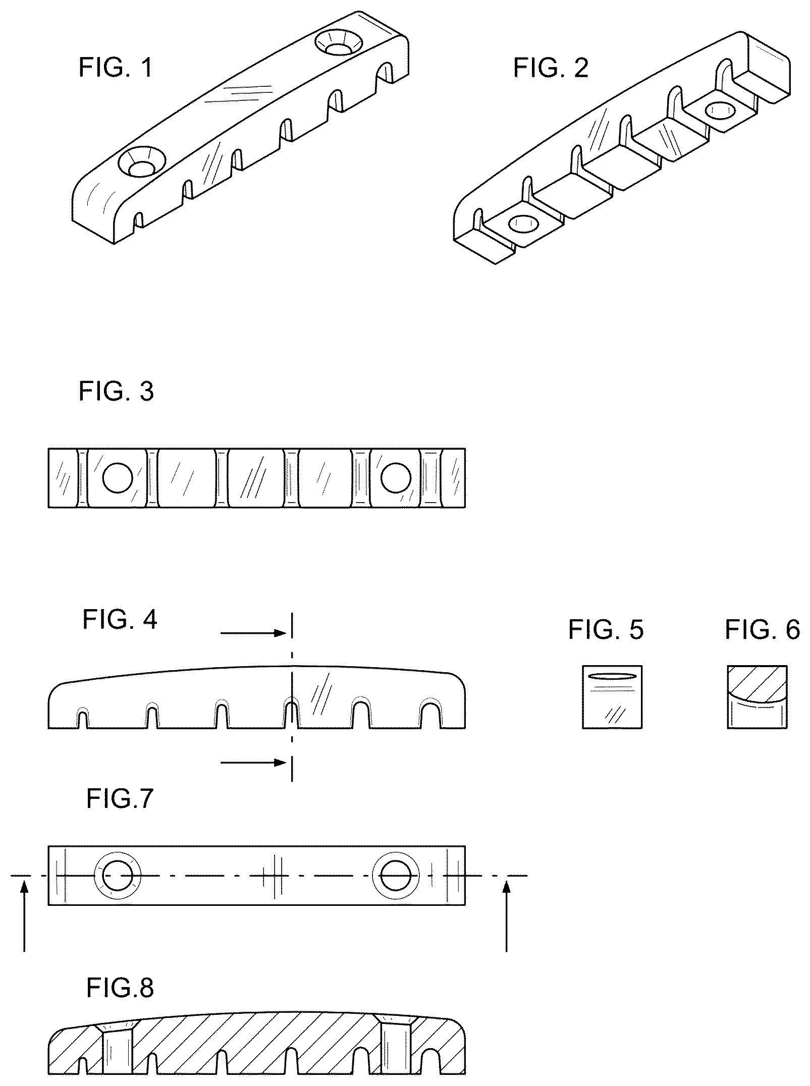 Patent US12592212 Figure 1 – Inverted string nut for zero-fret guitar systems