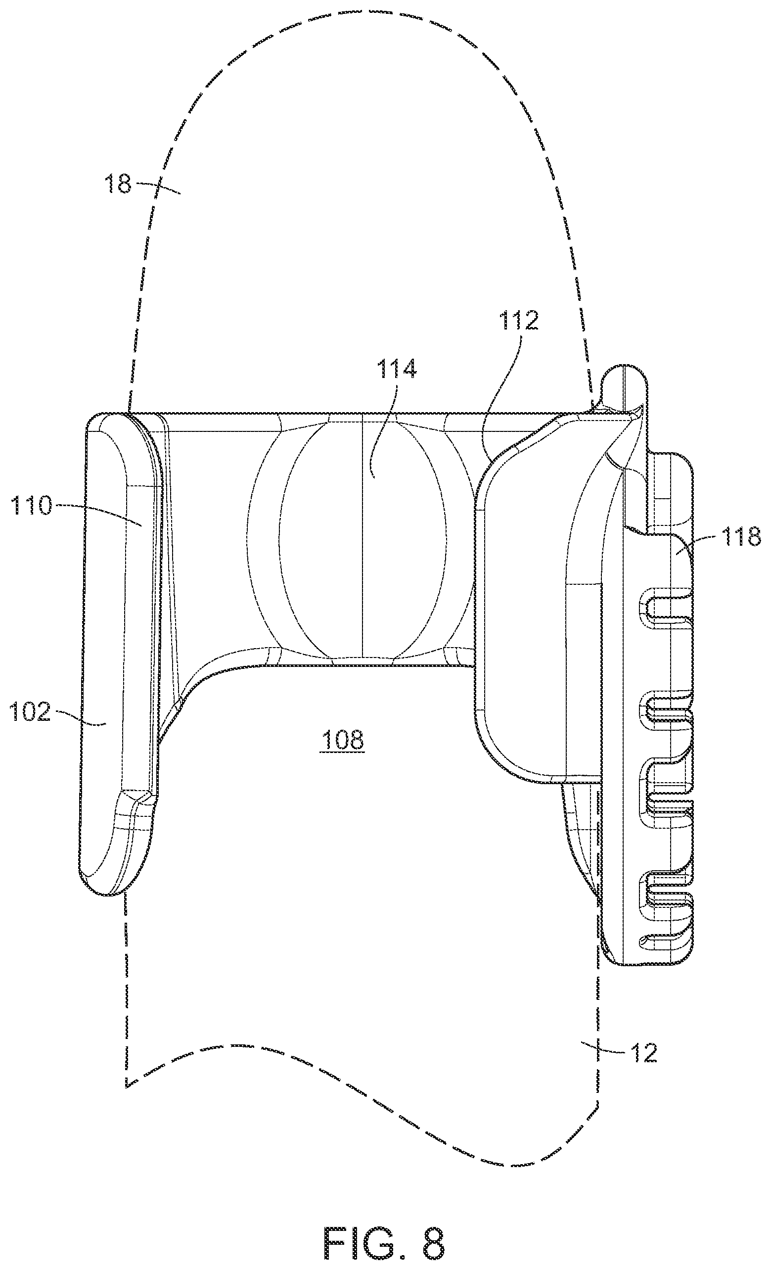 Patent US12592213 Figure 7 – Tap guitar pick