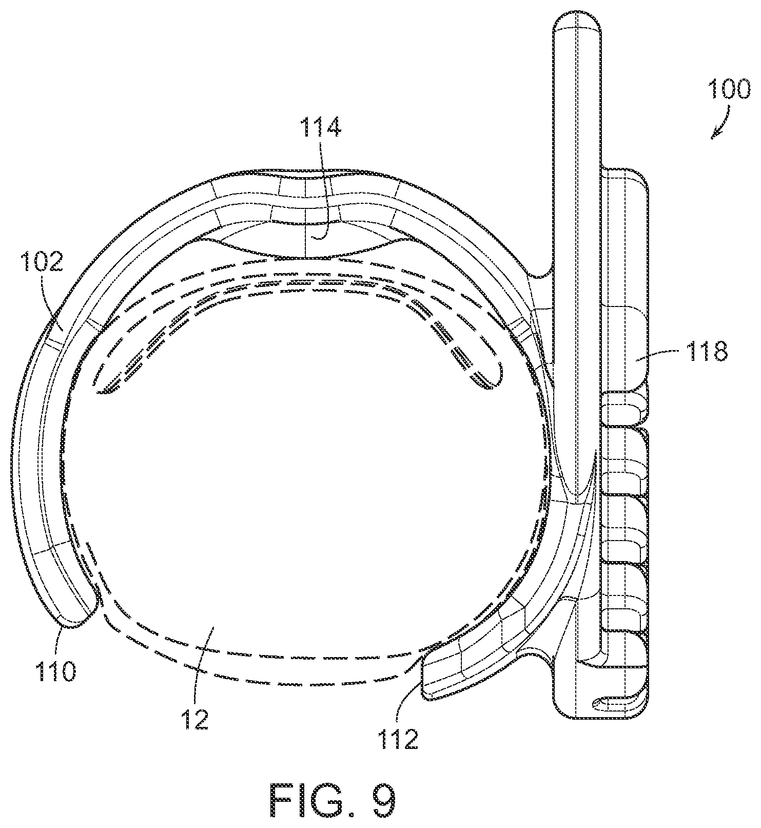 Patent US12592213 Figure 8 – Tap guitar pick