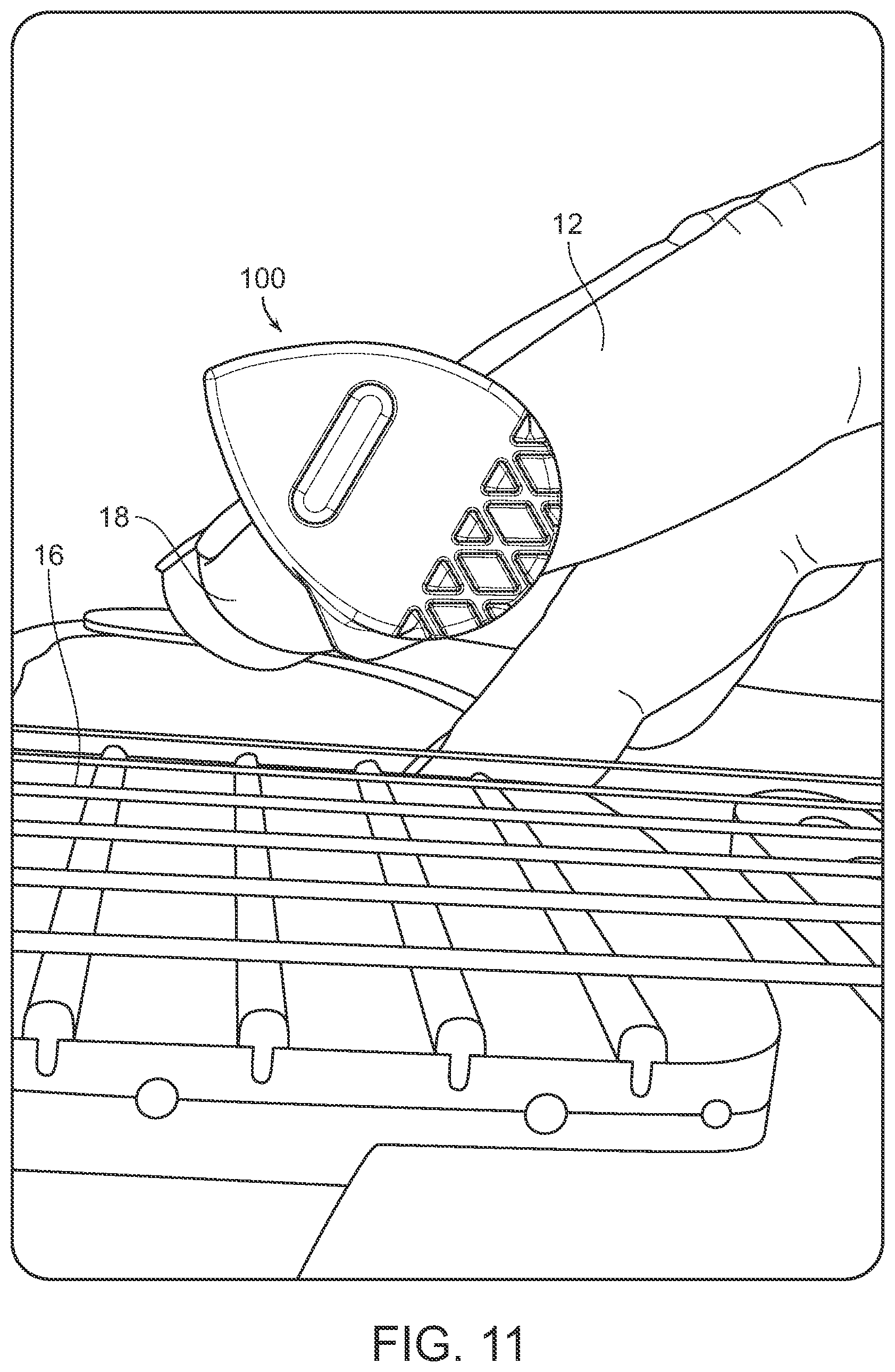 Patent US12592213 Figure 10 – Tap guitar pick