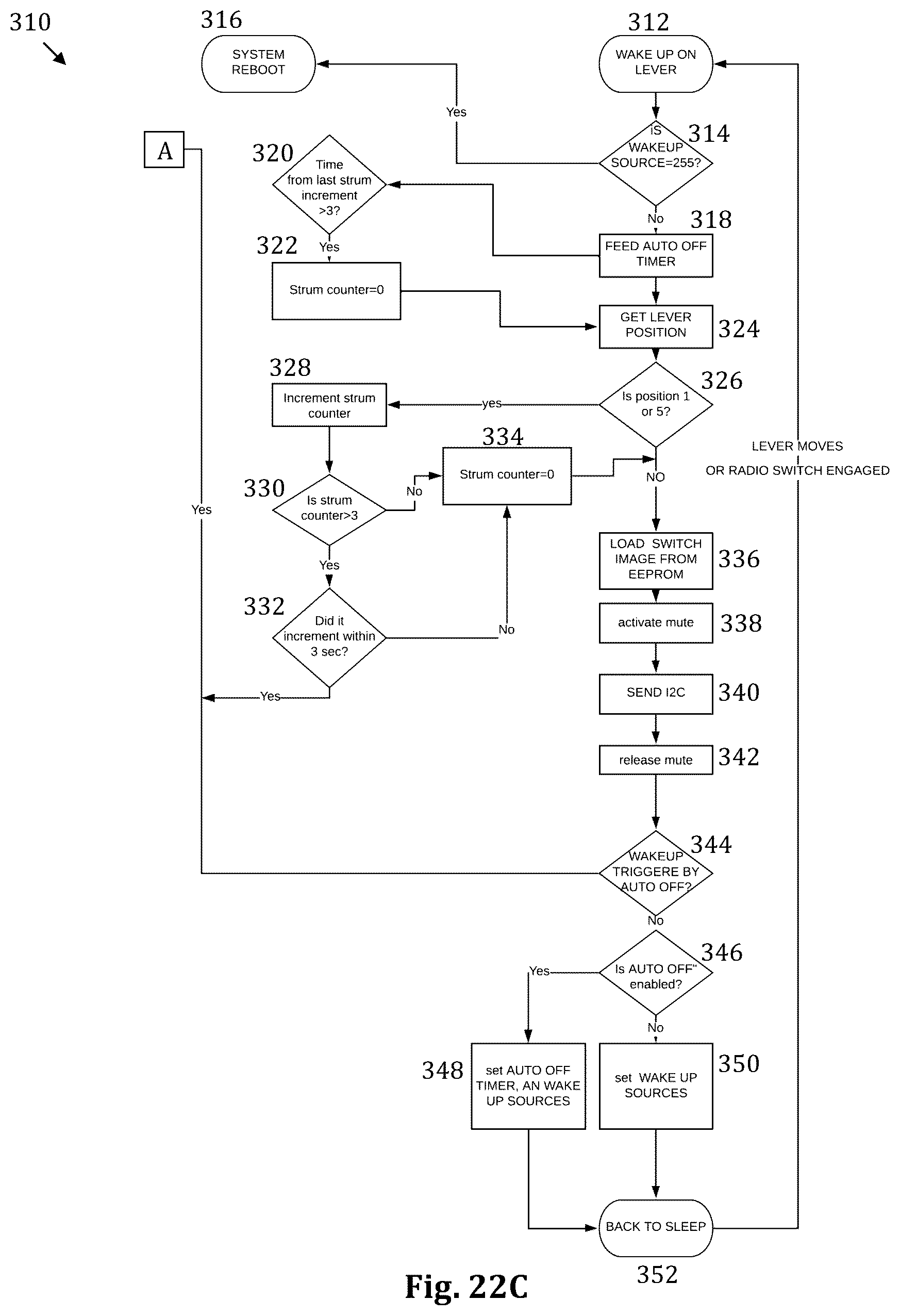 Patent US12592215 Figure 12 – Wireless switching system for musical instruments and related methods