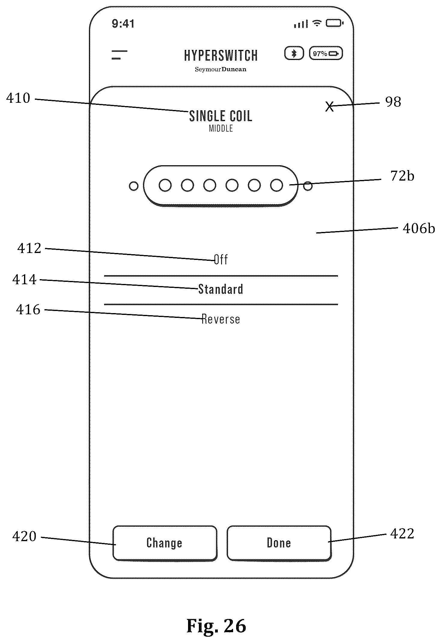Patent US12592215 Figure 16 – Wireless switching system for musical instruments and related methods