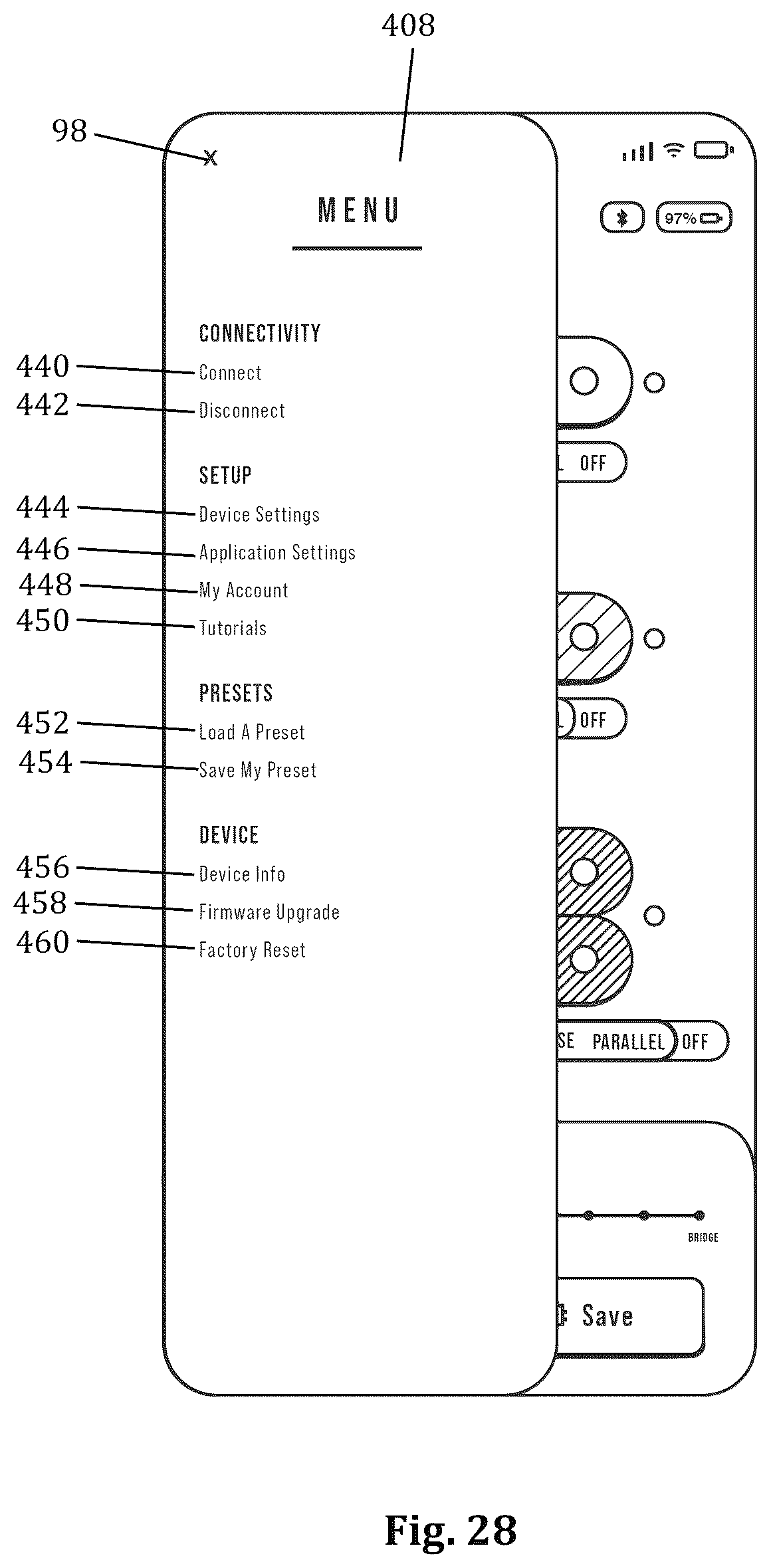 Patent US12592215 Figure 18 – Wireless switching system for musical instruments and related methods