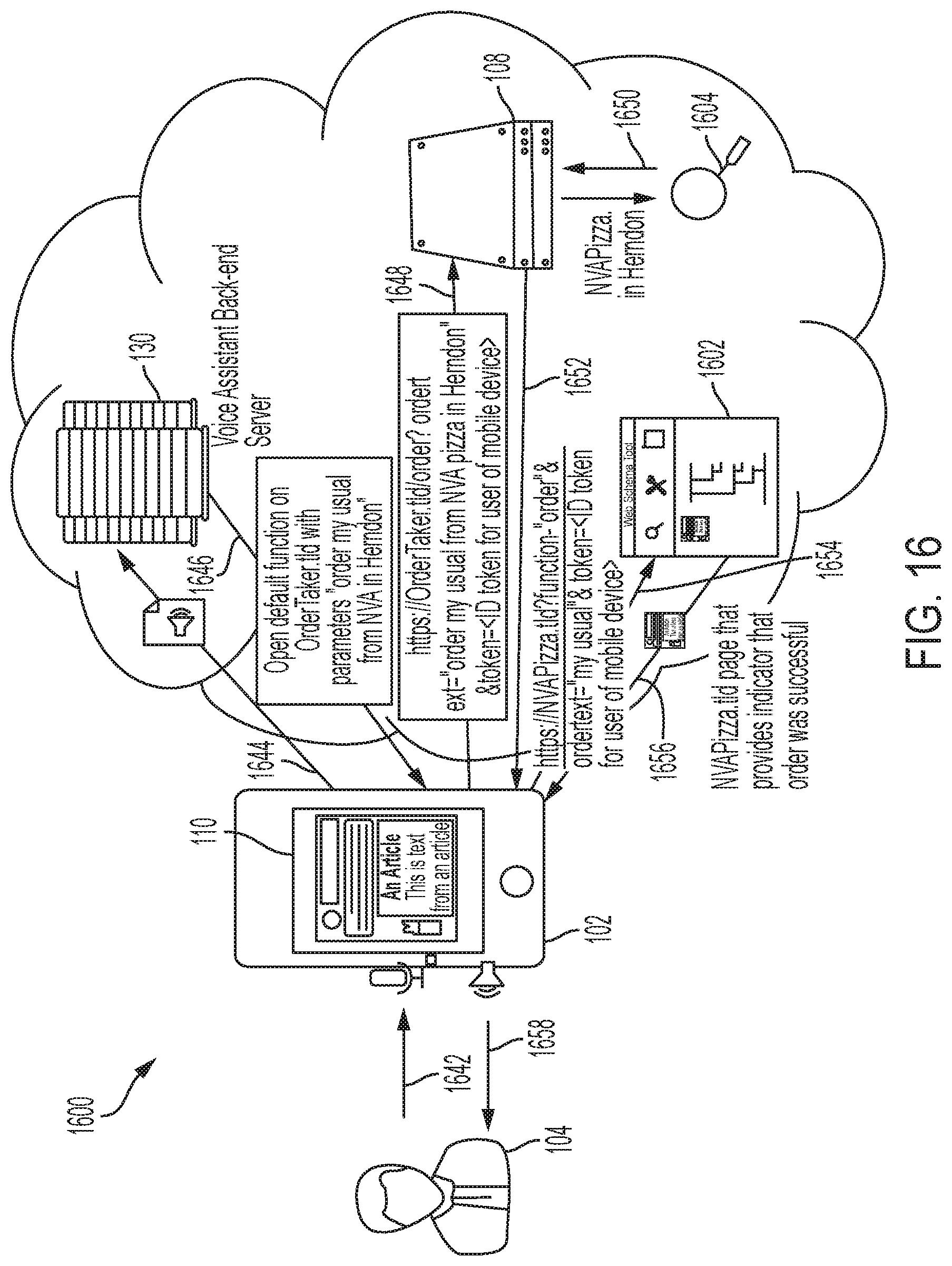 Patent US12592231 Figure 16 – Transitioning voice interactions