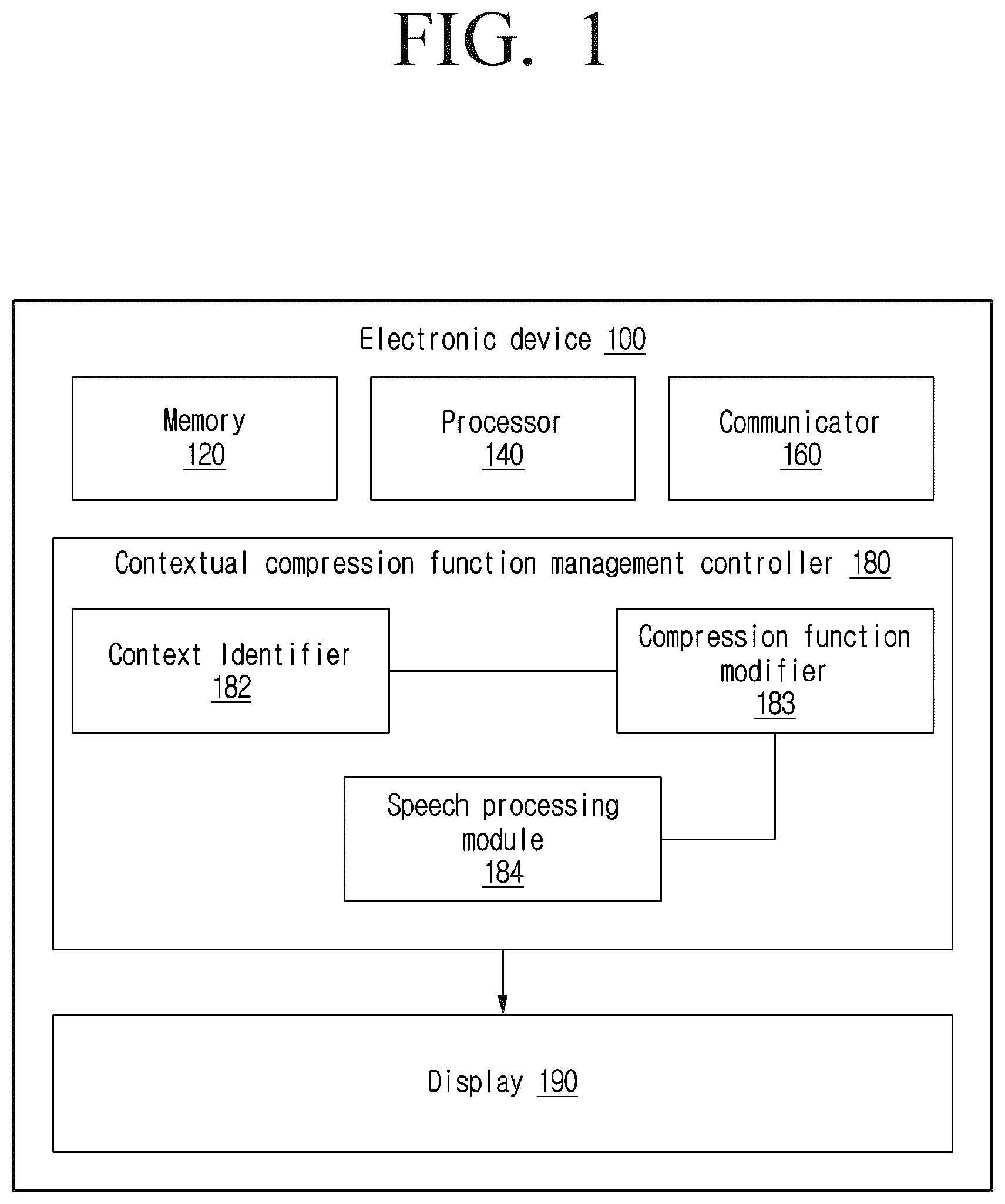 Patent US12592243 Figure 1 – Method and electronic device for personalized audio enhancement