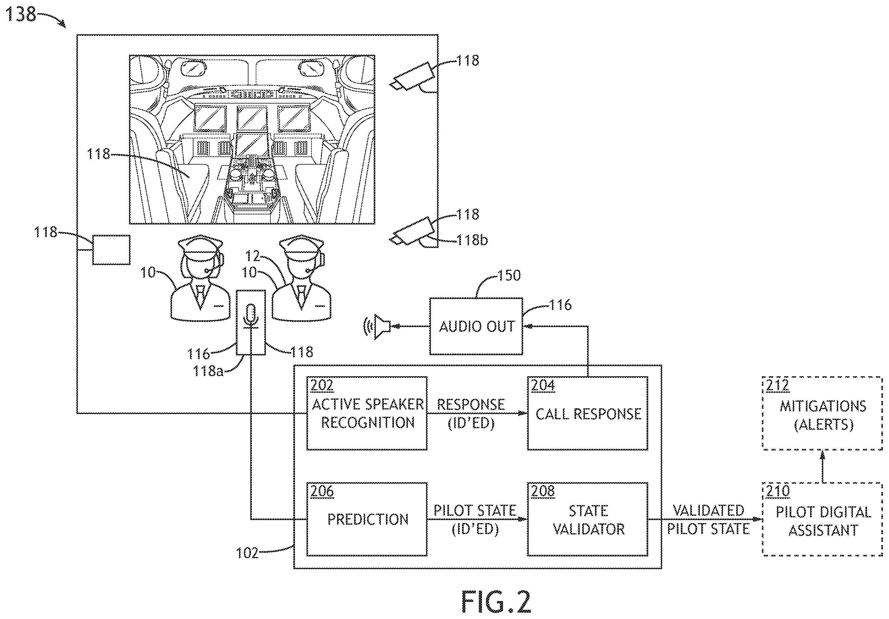 Patent US12592248 Figure 3 – Active speaker based intelligent audio-visual call-response system