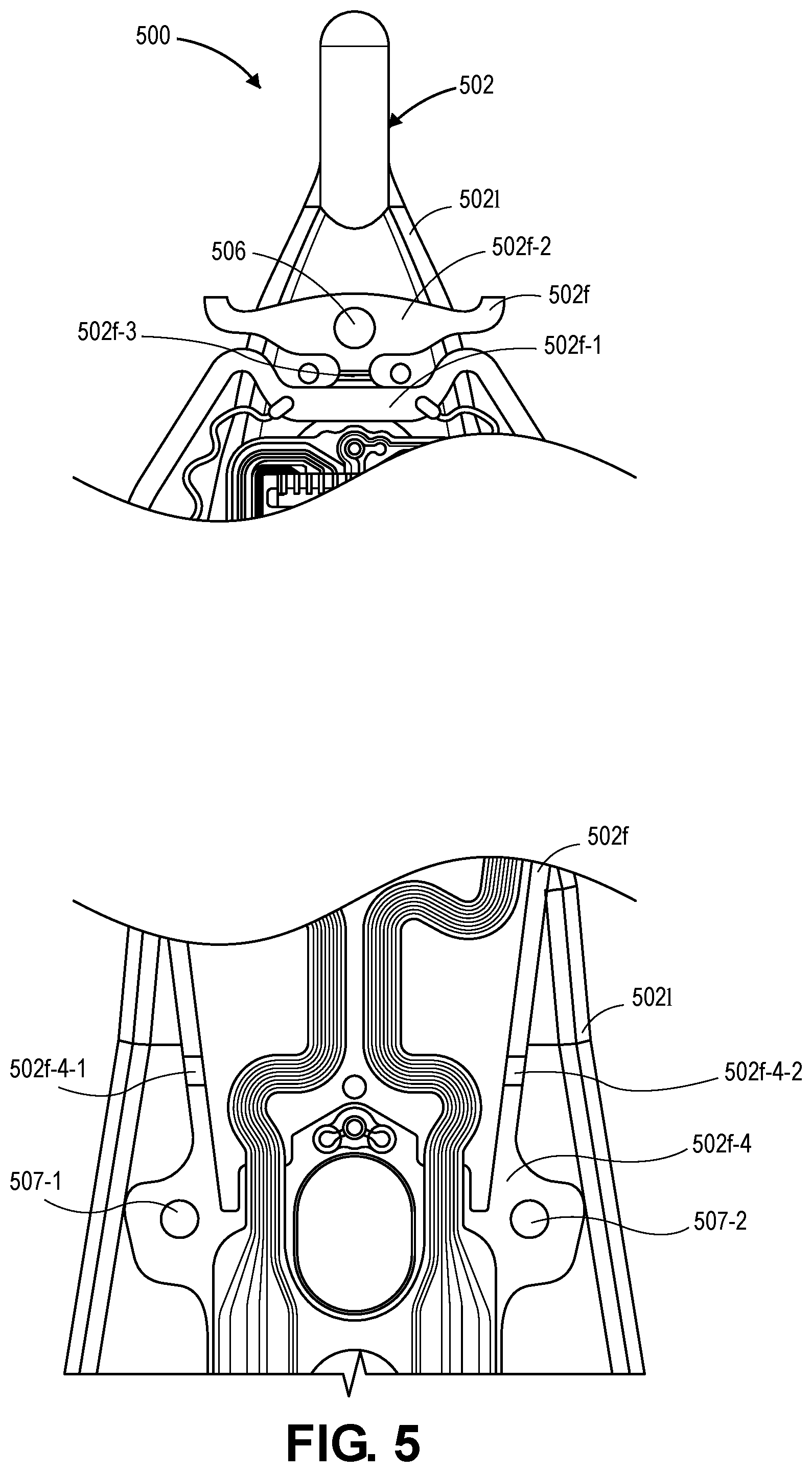 Patent US12592250 Figure 5 – Suspension flexure forming for gimbaling clearance