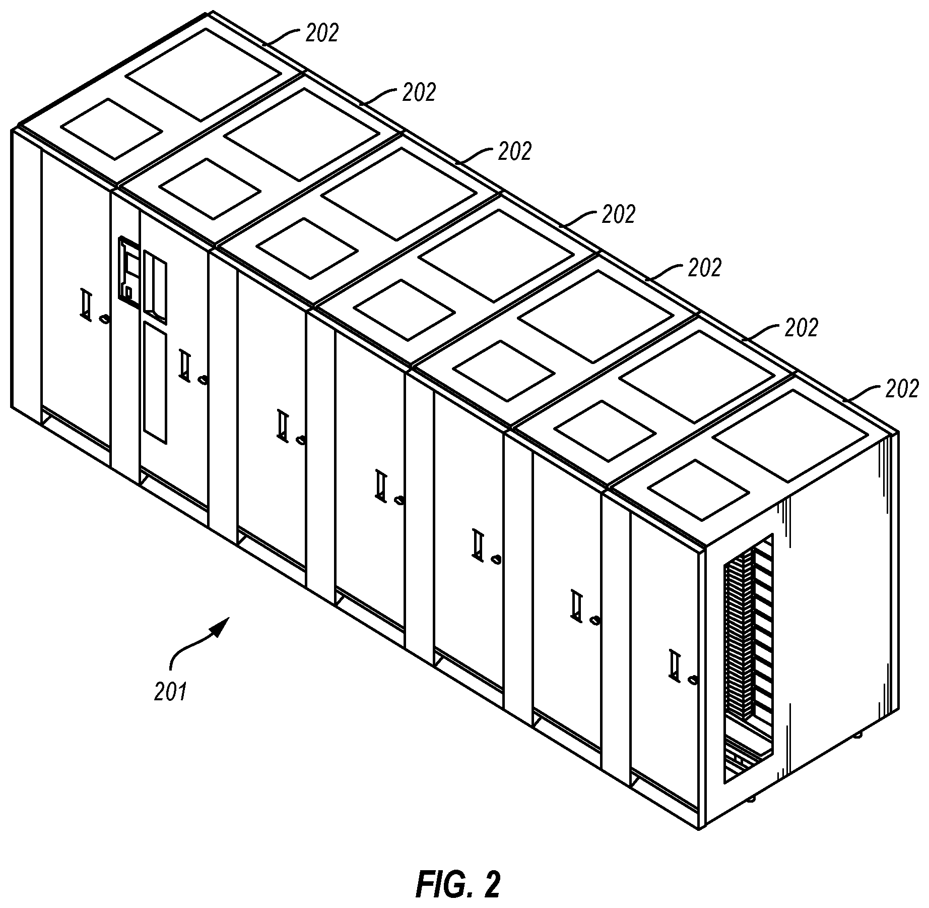 Patent US12592254 Figure 2 – Removable robot for automated data storage library