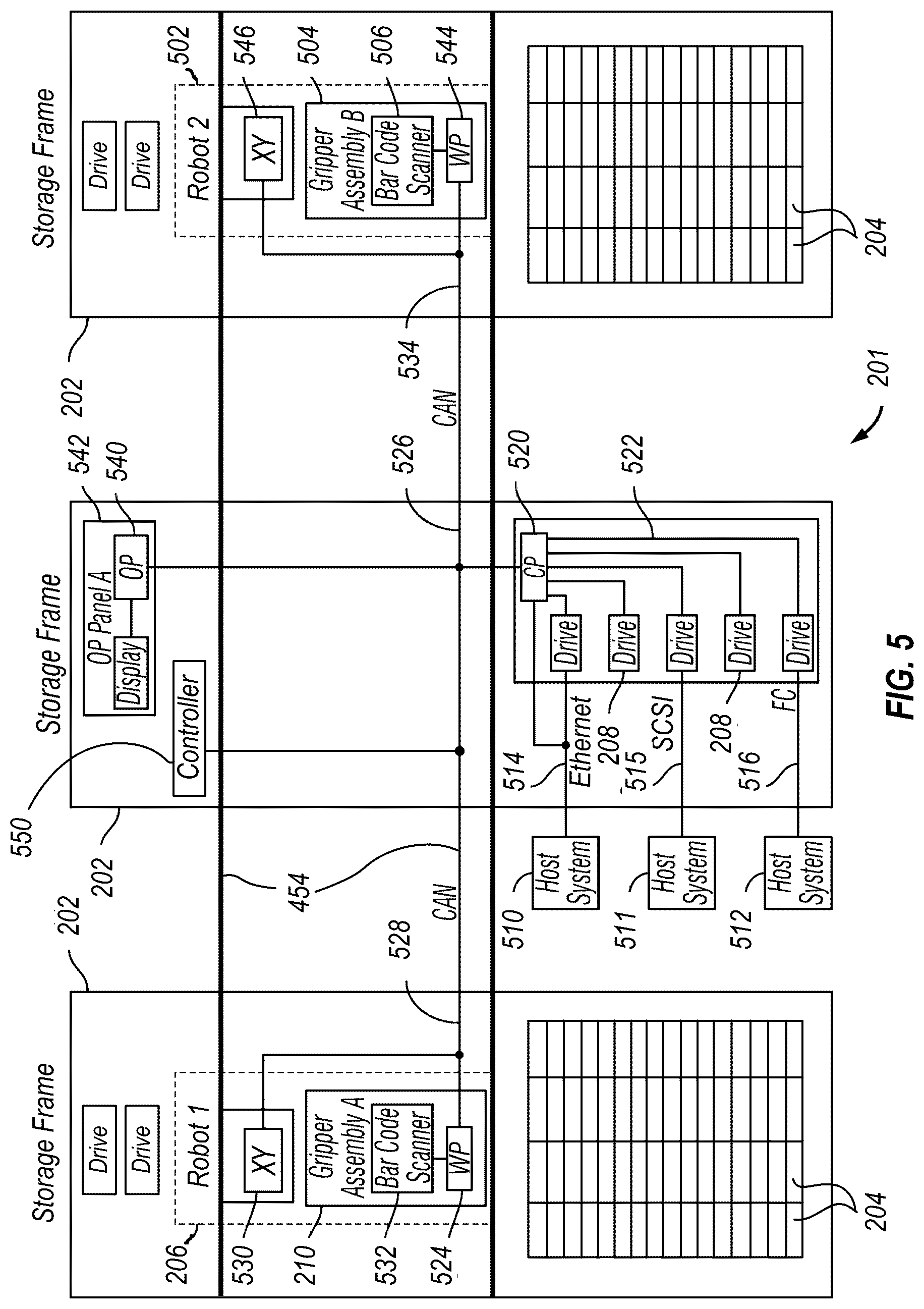 Patent US12592254 Figure 10 – Removable robot for automated data storage library