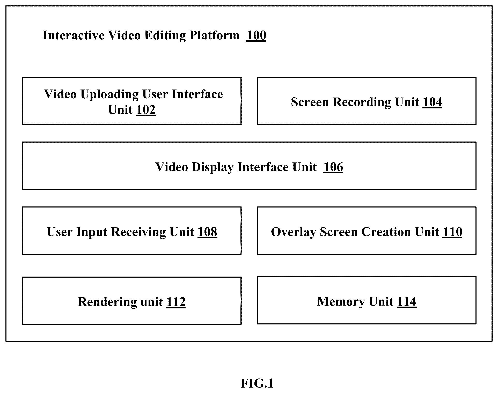 Patent US12592258 Figure 1 – Method and apparatus for interactive video editing platform to create overlay videos to enhance entertainment video games with educational content