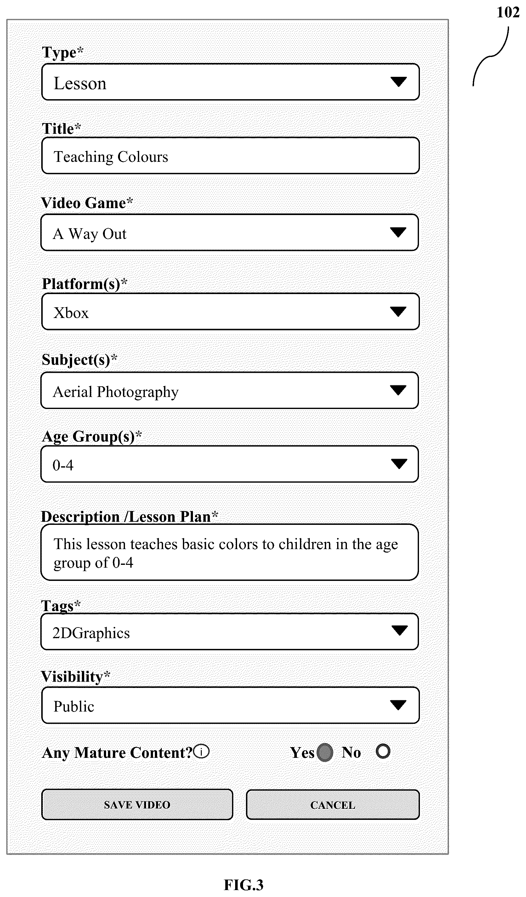 Patent US12592258 Figure 3 – Method and apparatus for interactive video editing platform to create overlay videos to enhance entertainment video games with educational content
