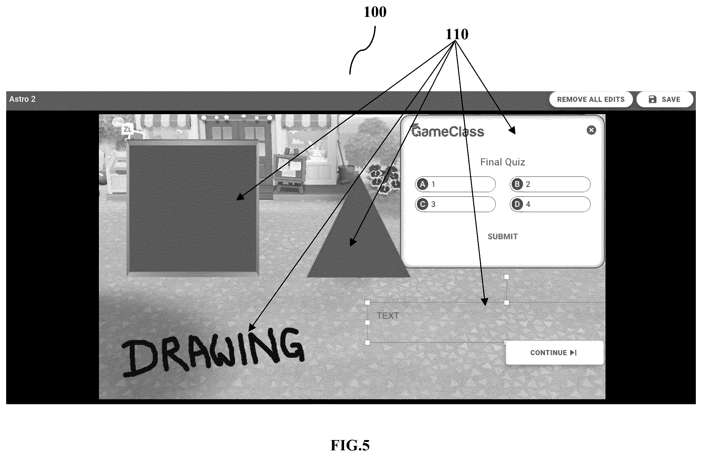 Patent US12592258 Figure 5 – Method and apparatus for interactive video editing platform to create overlay videos to enhance entertainment video games with educational content