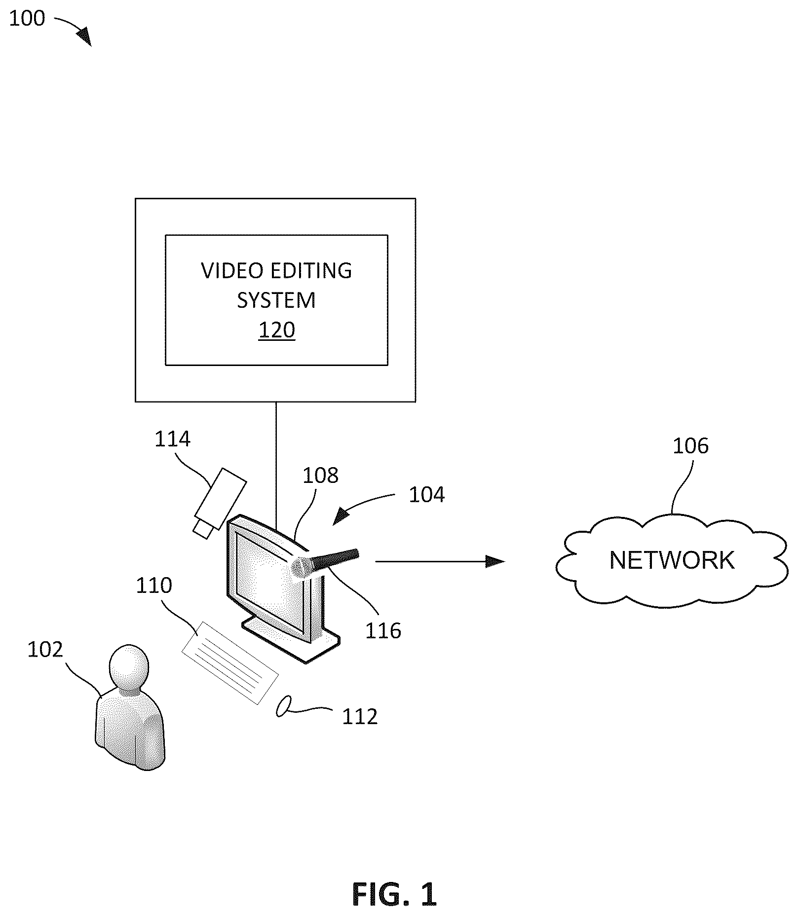 Patent US12592259 Figure 1 – Systems and methods to edit videos to remove and/or conceal audible commands