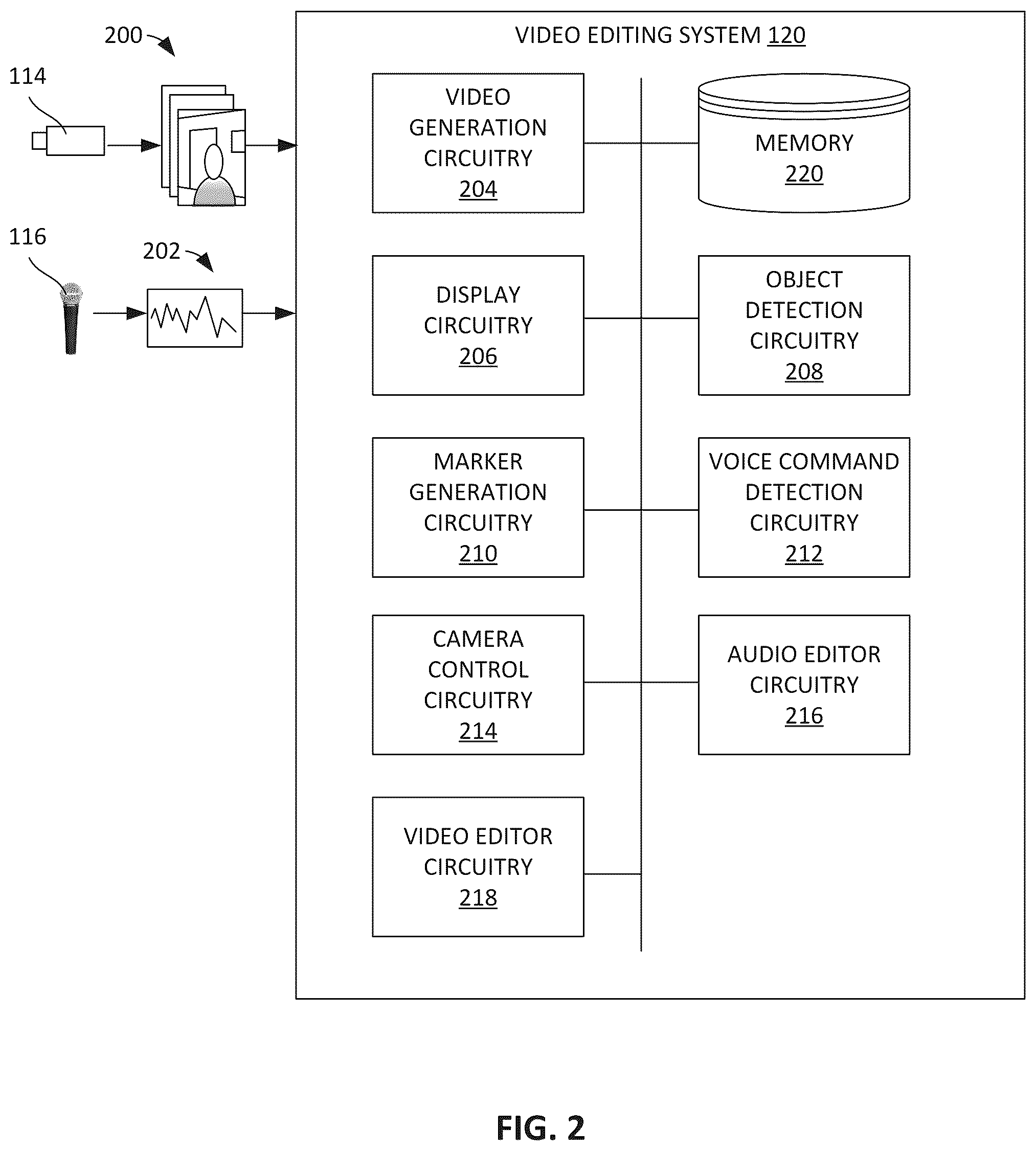 Patent US12592259 Figure 2 – Systems and methods to edit videos to remove and/or conceal audible commands
