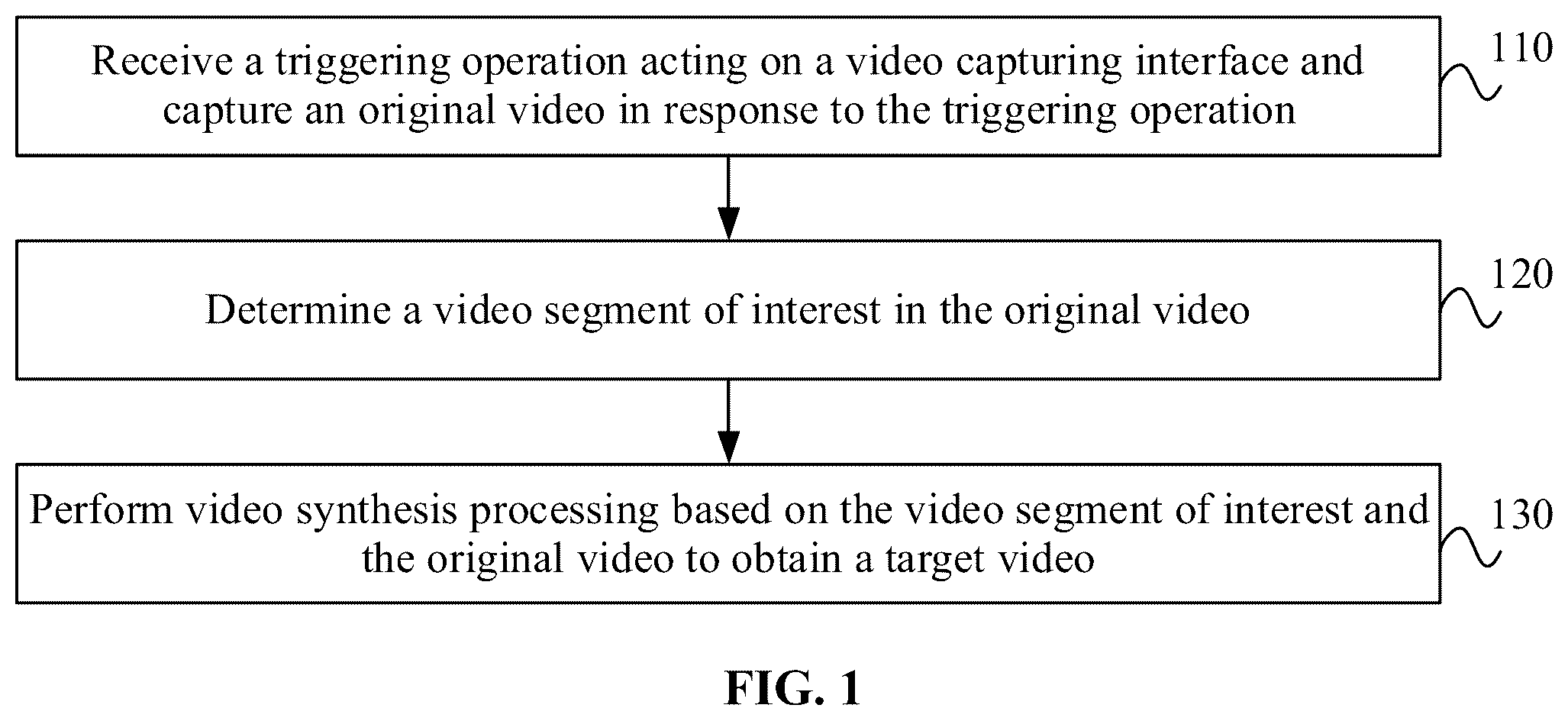 Patent US12592260 Figure 1 – Video generation method and apparatus, electronic device, and storage medium