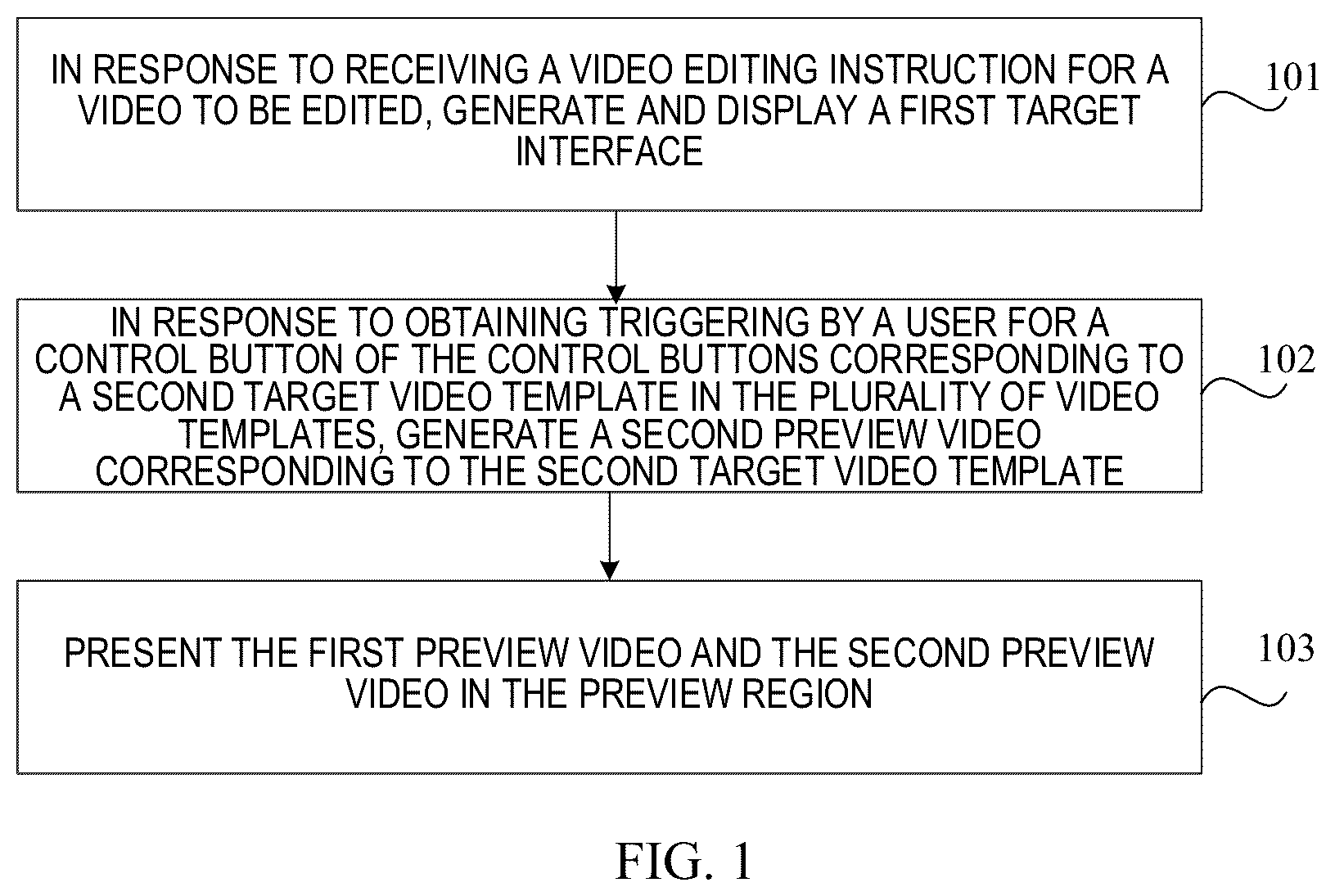 Patent US12592262 — Method, apparatus, readable medium and electronic device for video preview — Figure 1