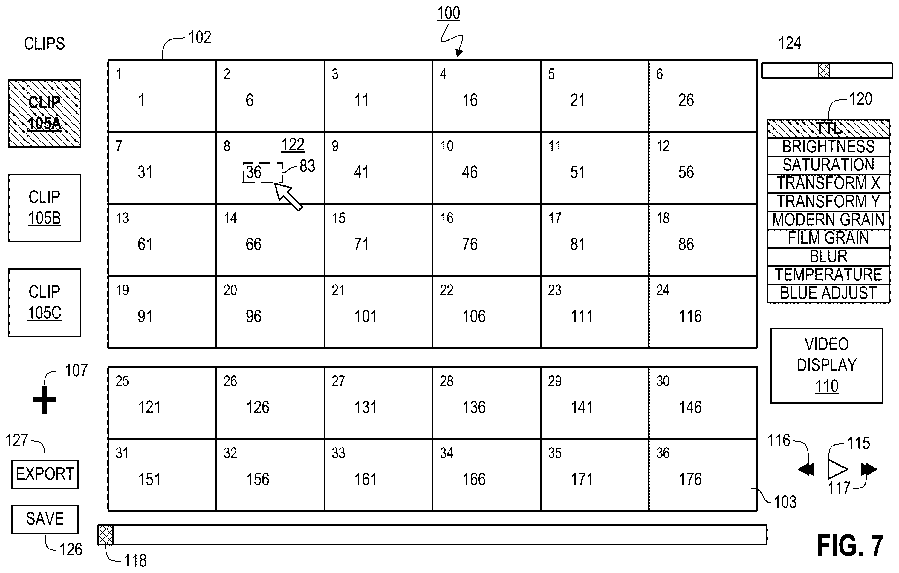Patent US12592263 Figure 3 – Video variation effects