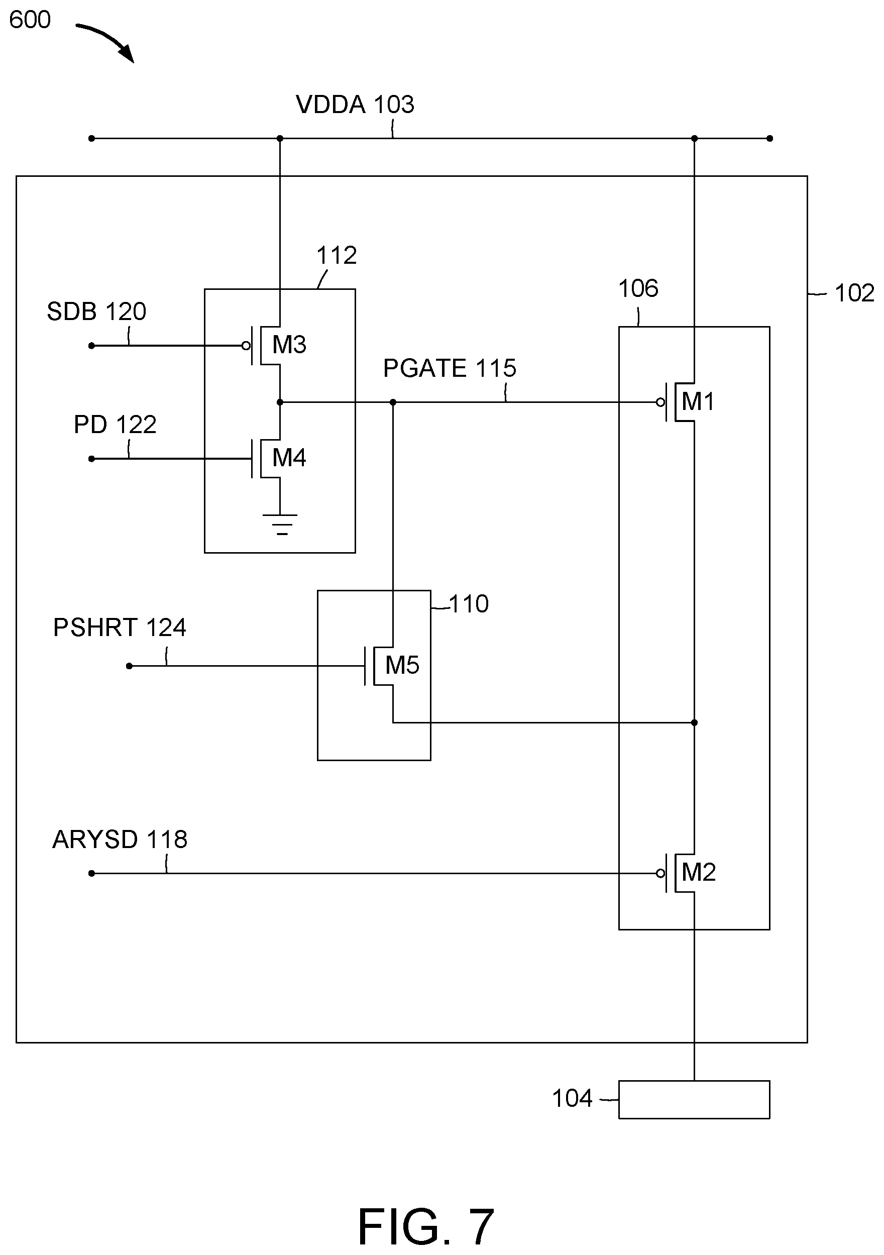 Patent US12592274 Figure 8 – Non-retention mode leakage reduction without impacting the cell content in the retention mode