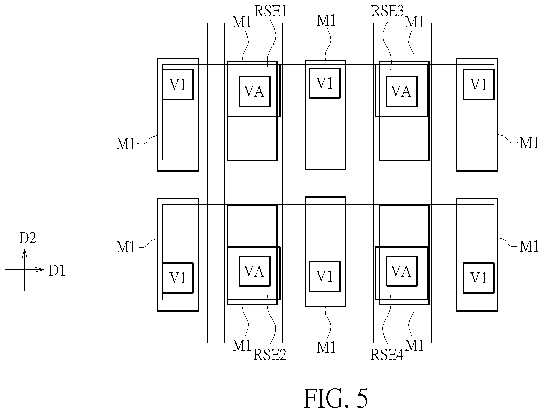 Patent US12592280 Figure 5 – Resistive random access memory and memory mini-array thereof with improved reliability