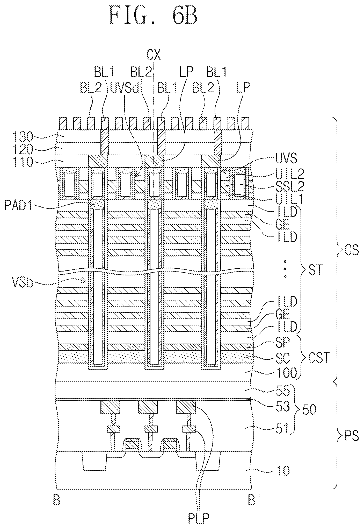 Patent US12592281 Figure 7 – Semiconductor devices and electronic systems including the same
