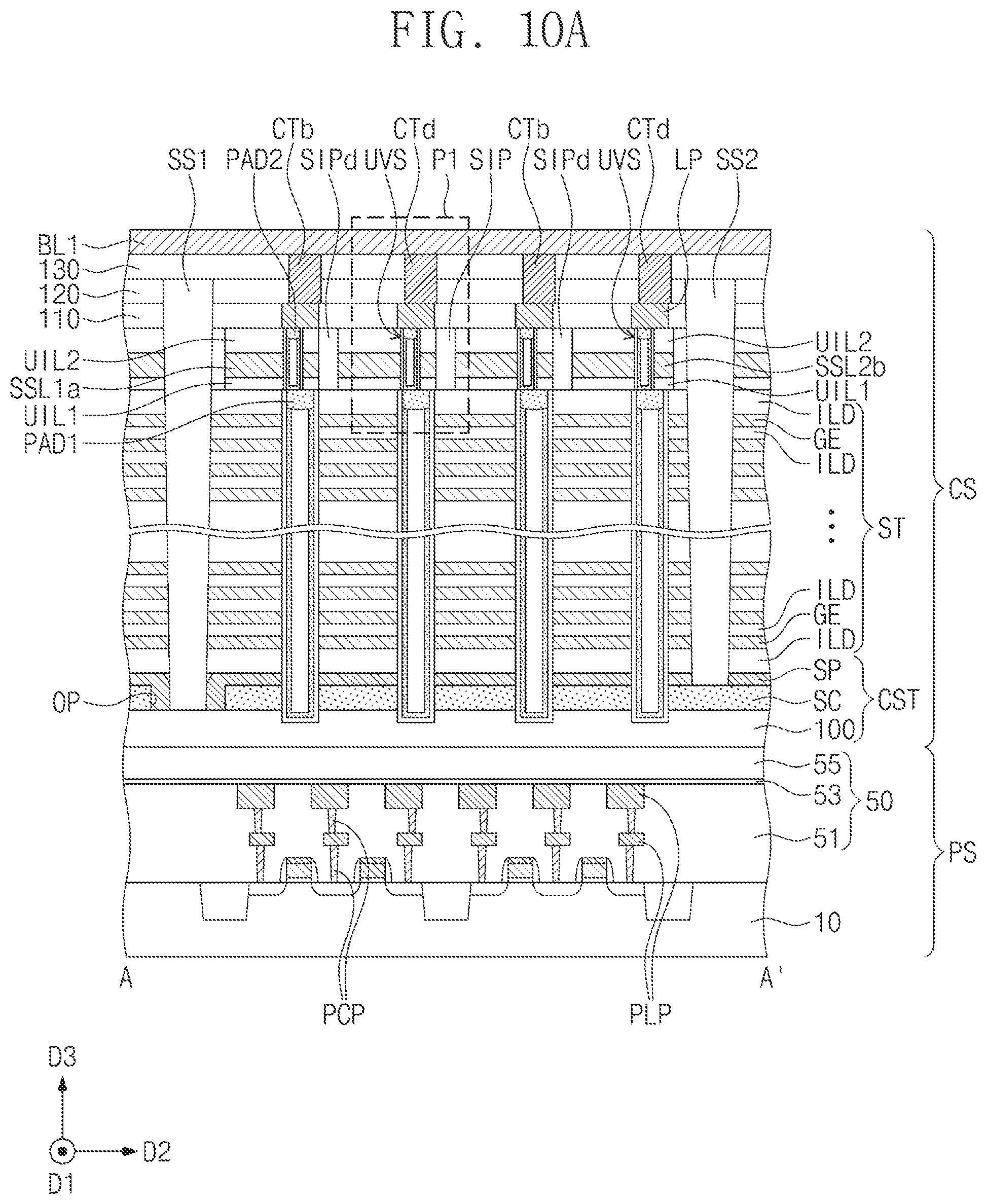 Patent US12592281 Figure 14 – Semiconductor devices and electronic systems including the same