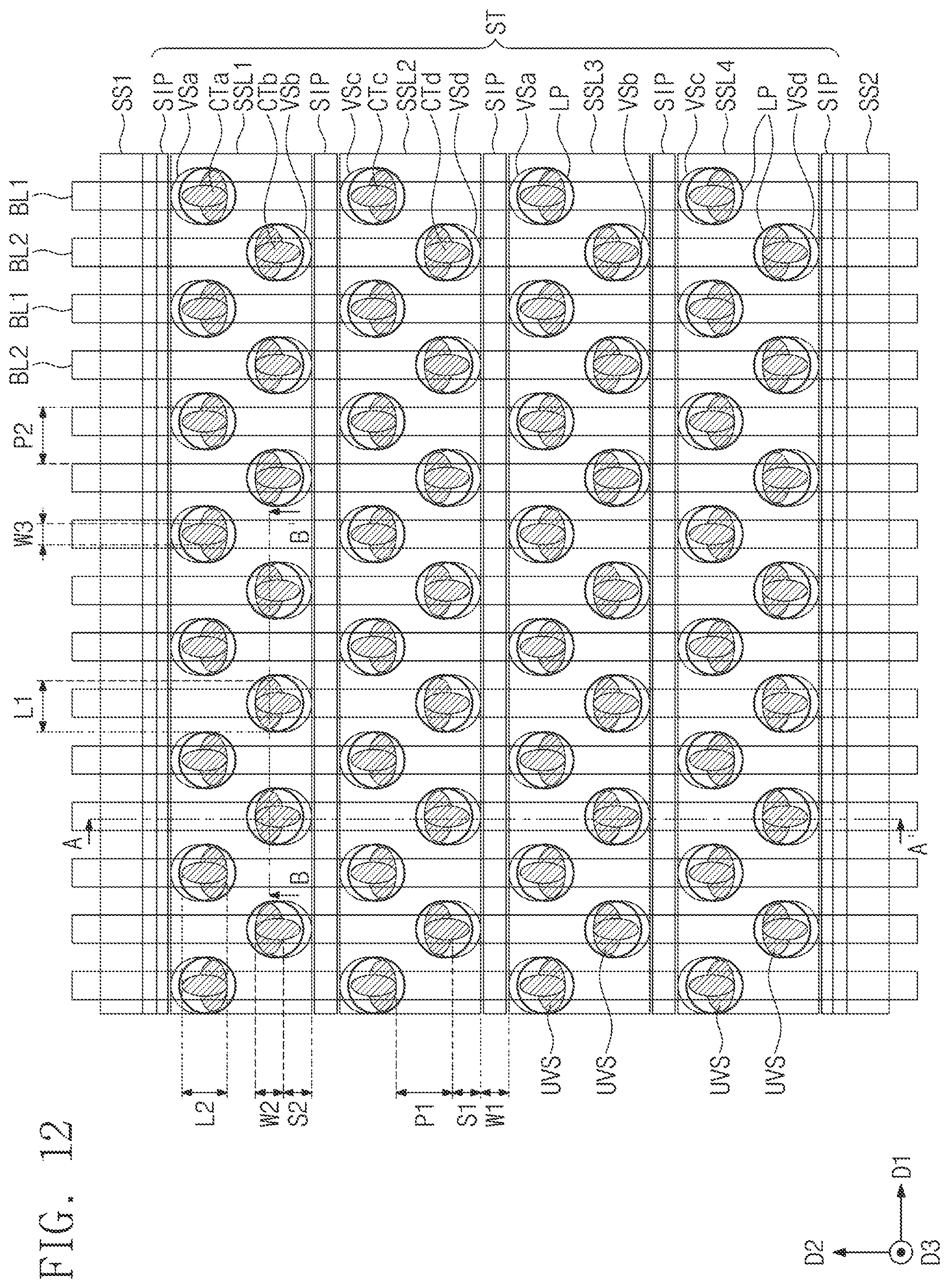 Patent US12592281 Figure 17 – Semiconductor devices and electronic systems including the same