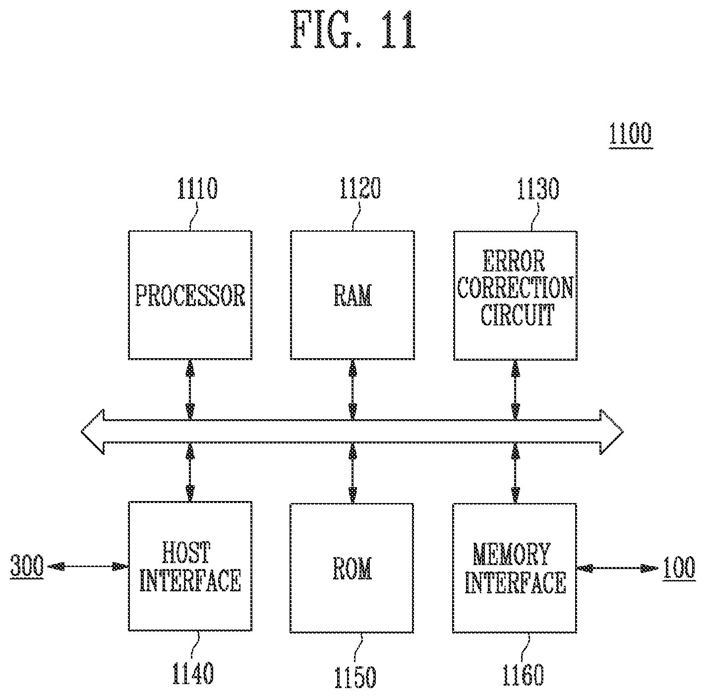 Patent US12592285 Figure 11 – Interleaved page buffers for inputting and outputting data with memory latches and status registers including a memory device
