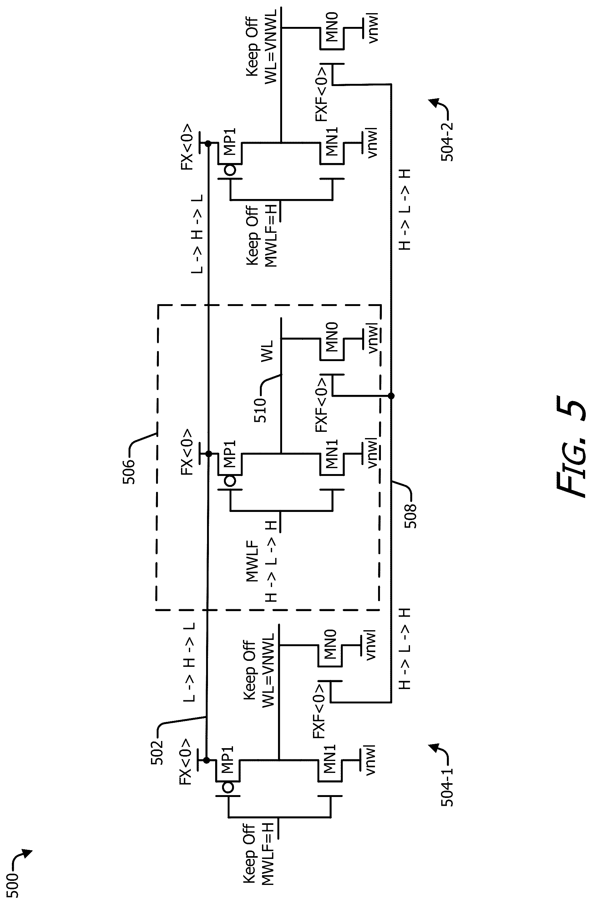 Patent US12592289 Figure 5 – Usage-based disturbance mitigation counter control