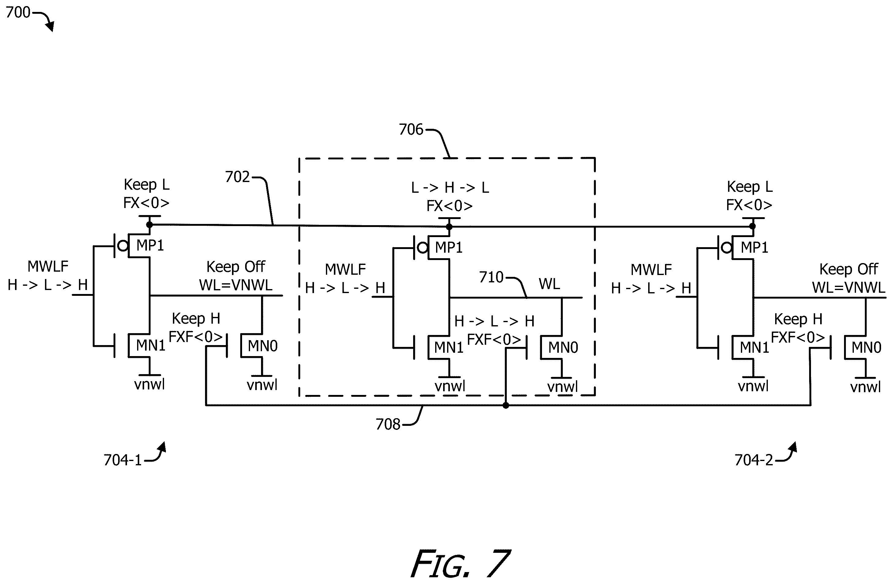 Patent US12592289 Figure 7 – Usage-based disturbance mitigation counter control