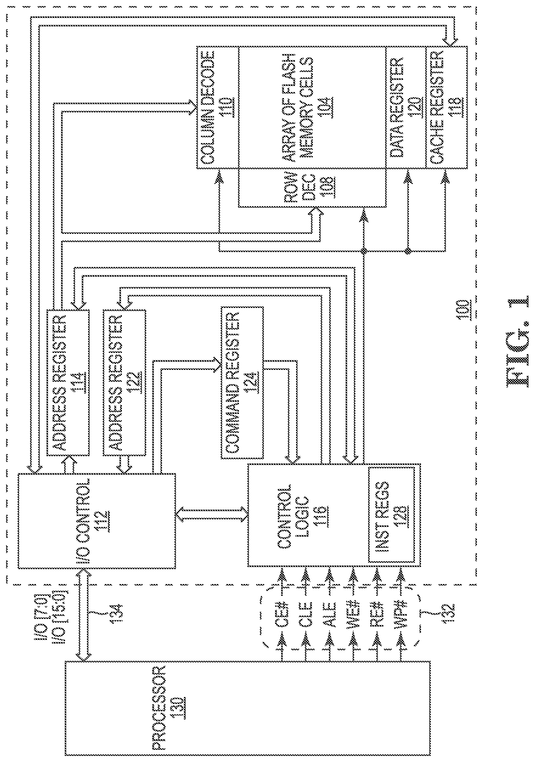 Patent US12592290 Figure 1 – Memory devices with program verify levels based on compensation values