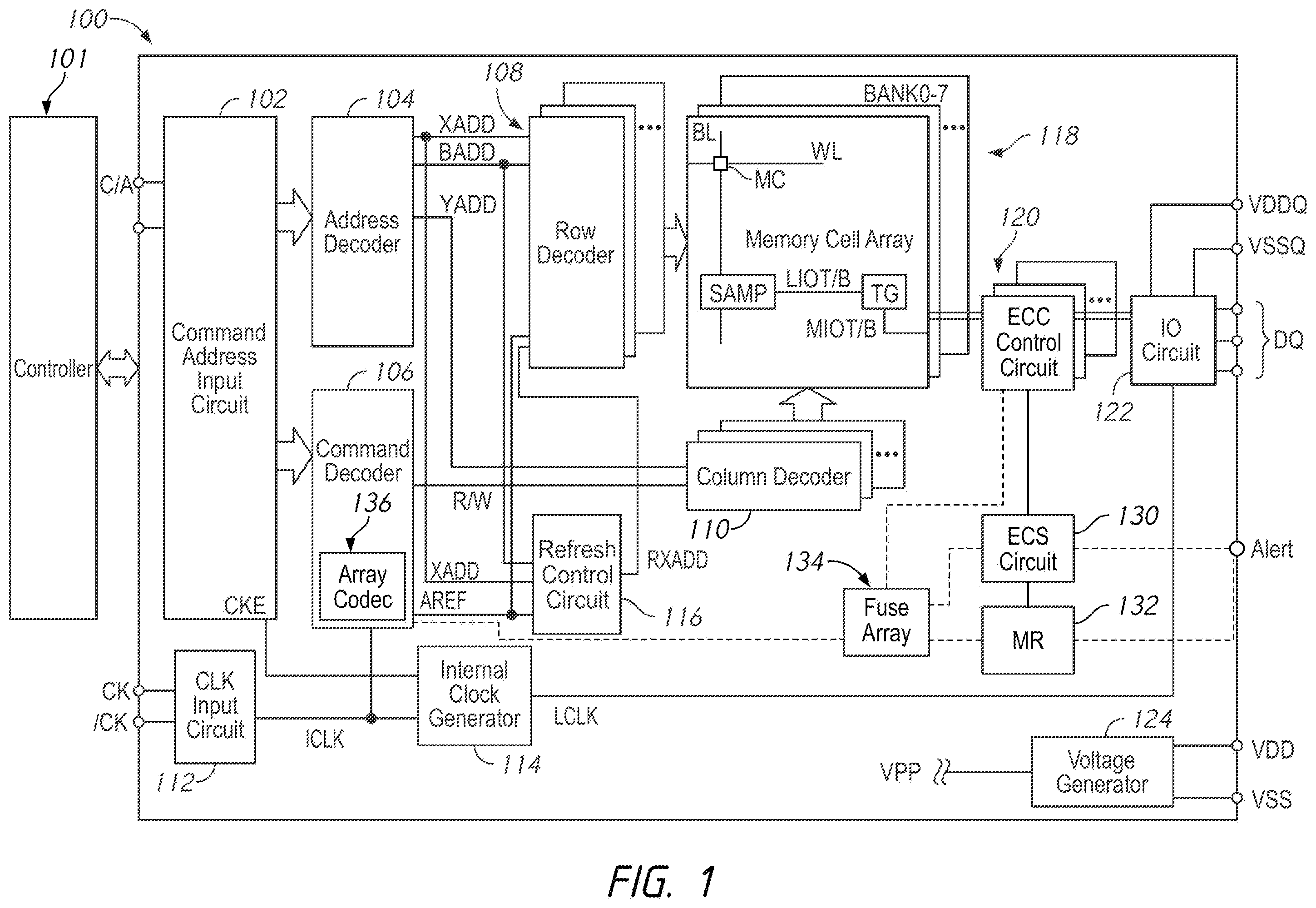 Patent US12592294 Figure 1 – Apparatuses, systems, and methods for storing error information and providing recommendations based on same