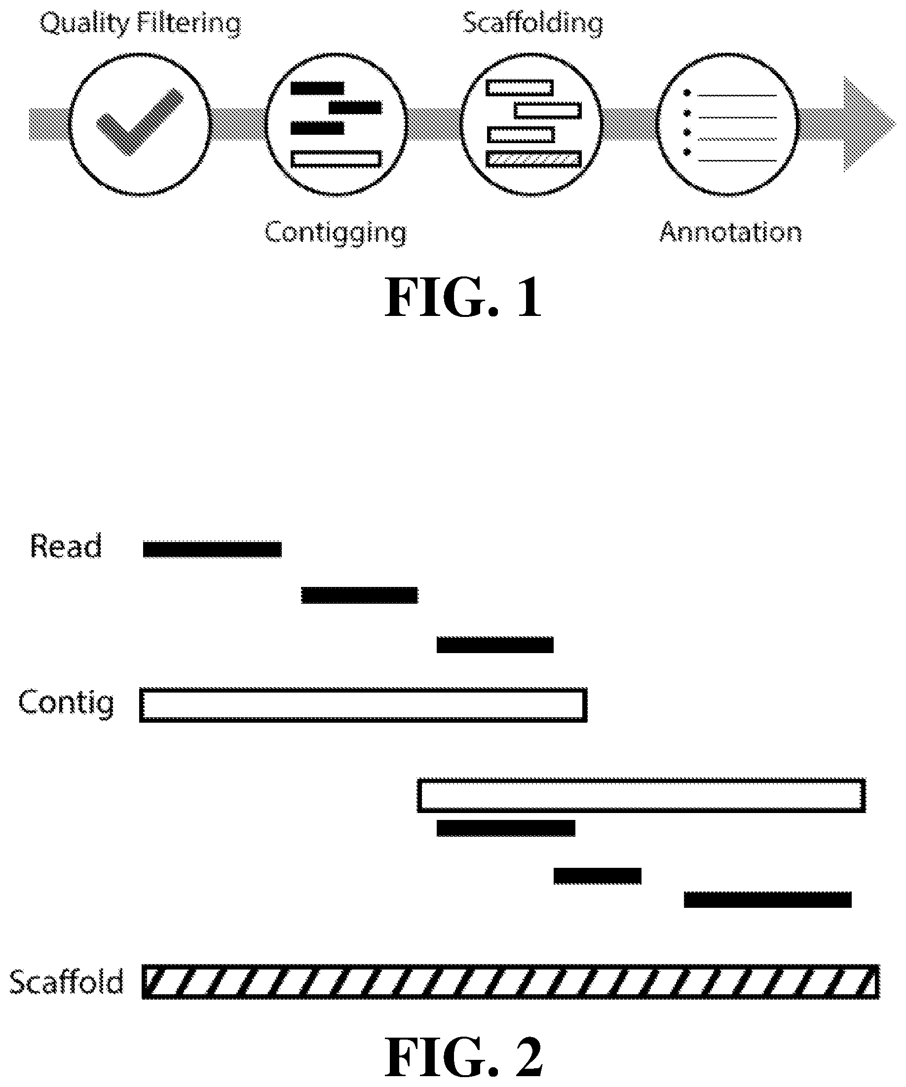Patent US12592297 Figure 1 – Method of aligning strings of characters representing genomic data and related hardware device