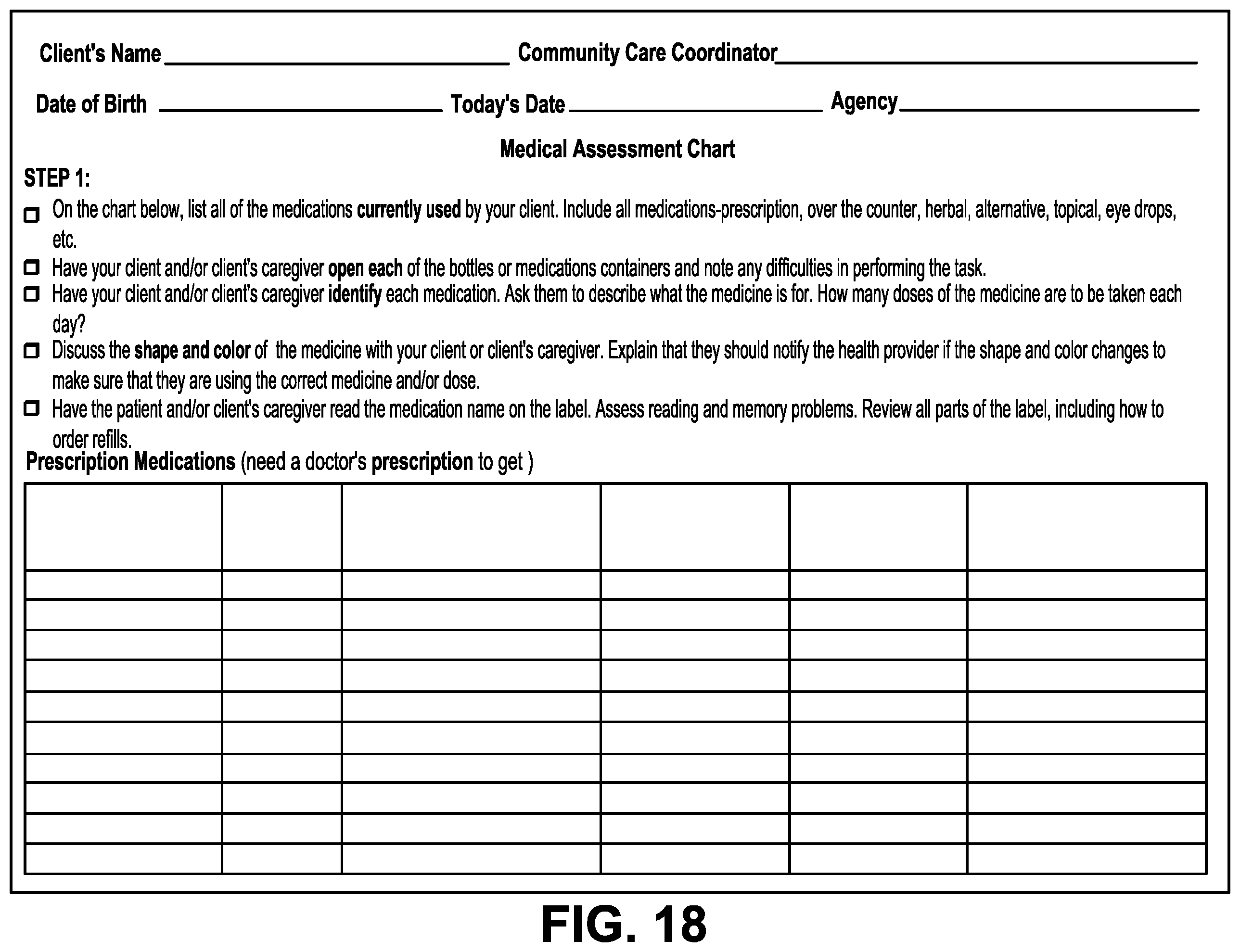 Patent US12592299 Figure 18 – Method for applying analytics through artificial intelligence for delivering medical care