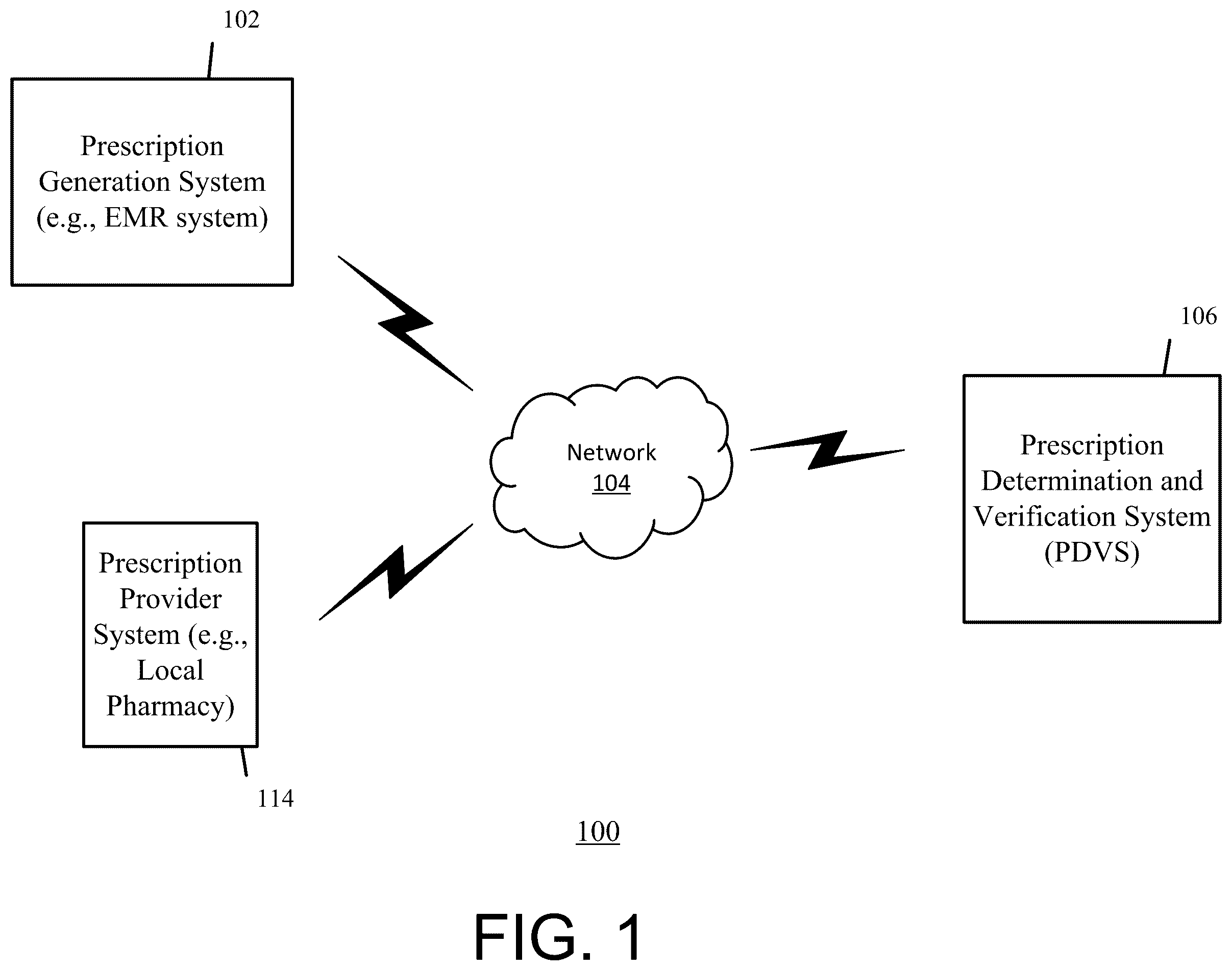 Patent US12592302 Figure 1 – Systems and methods for inaccuracy detection and prevention within prescription information