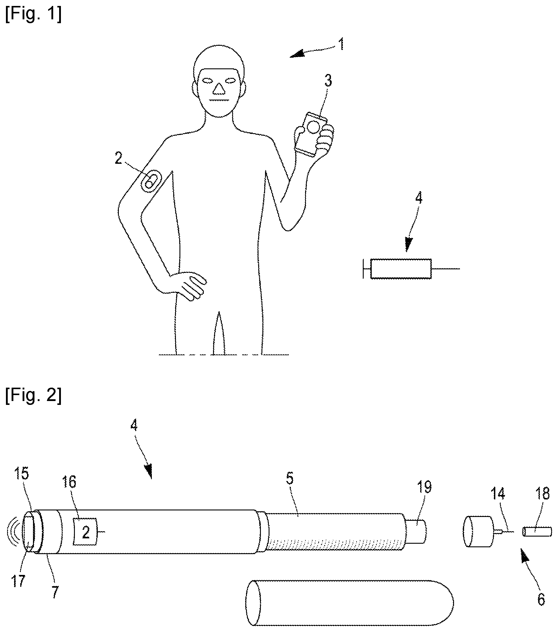 Patent US12592307 Figure 1 – Computerized system and method for the determination of a drug dosage, and computer program